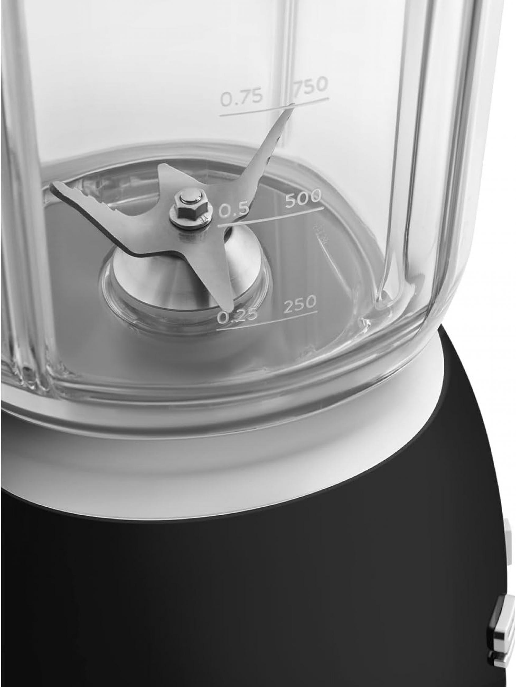 Smeg BLF03BLEU Standmixer schwarz 50s Style Jubiläumsaktion - 60 Monate Geräteschutz