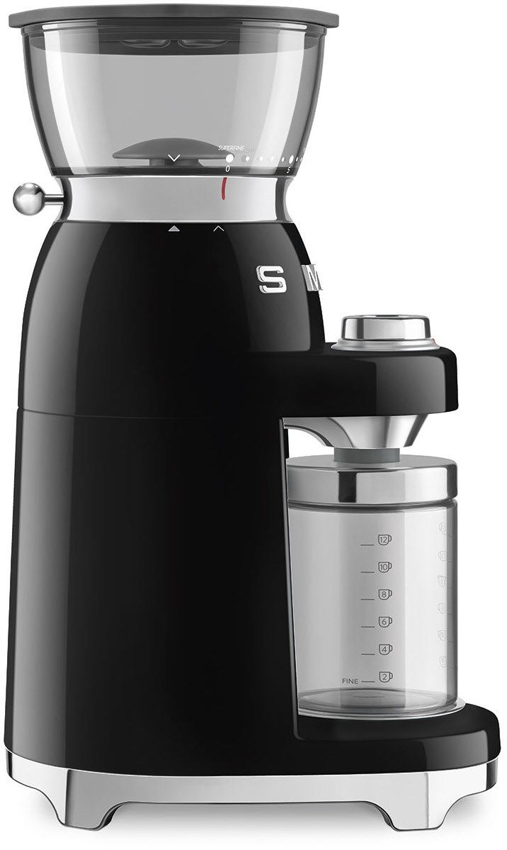 Smeg CGF03BLEU Kaffeemühle Schwarz 50s Style Jubiläumsaktion - 60 Monate Geräteschutz