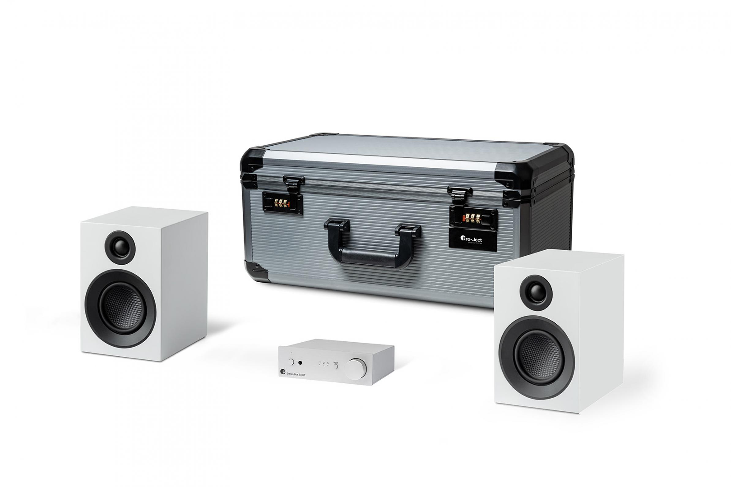 Pro-Ject Travel Set Silber Weiß
