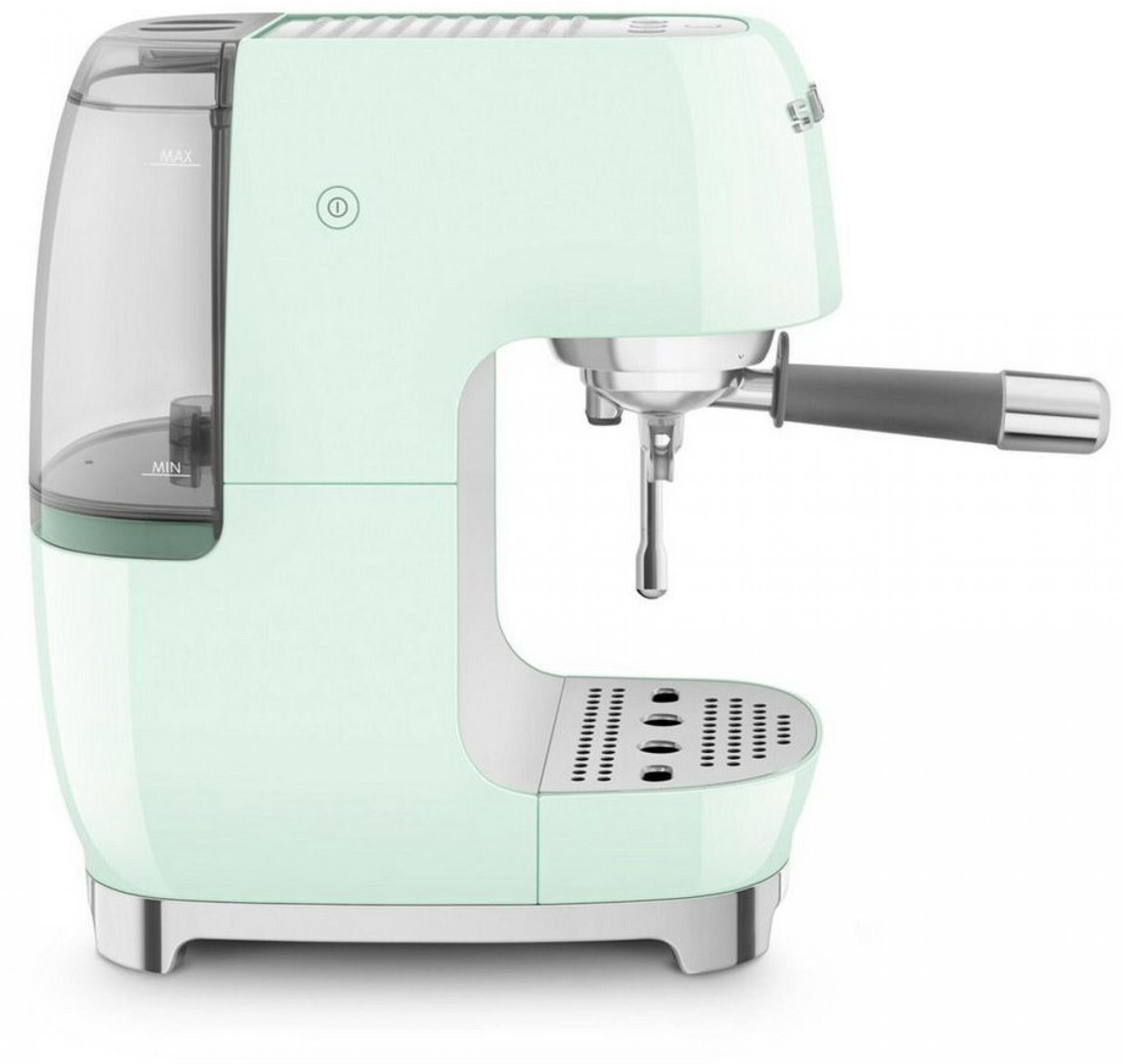 Smeg ECF03PGEU Siebträgermaschine Pastellgrün 50s Style, ColdBrew, Thermoblock
