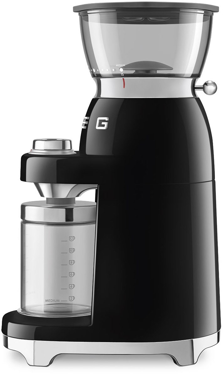 Smeg CGF03BLEU Kaffeemühle Schwarz 50s Style Jubiläumsaktion - 60 Monate Geräteschutz