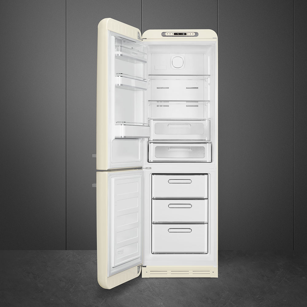 Smeg FAB32LCR6 Kühl-/Gefrierkombination Creme Linksanschlag