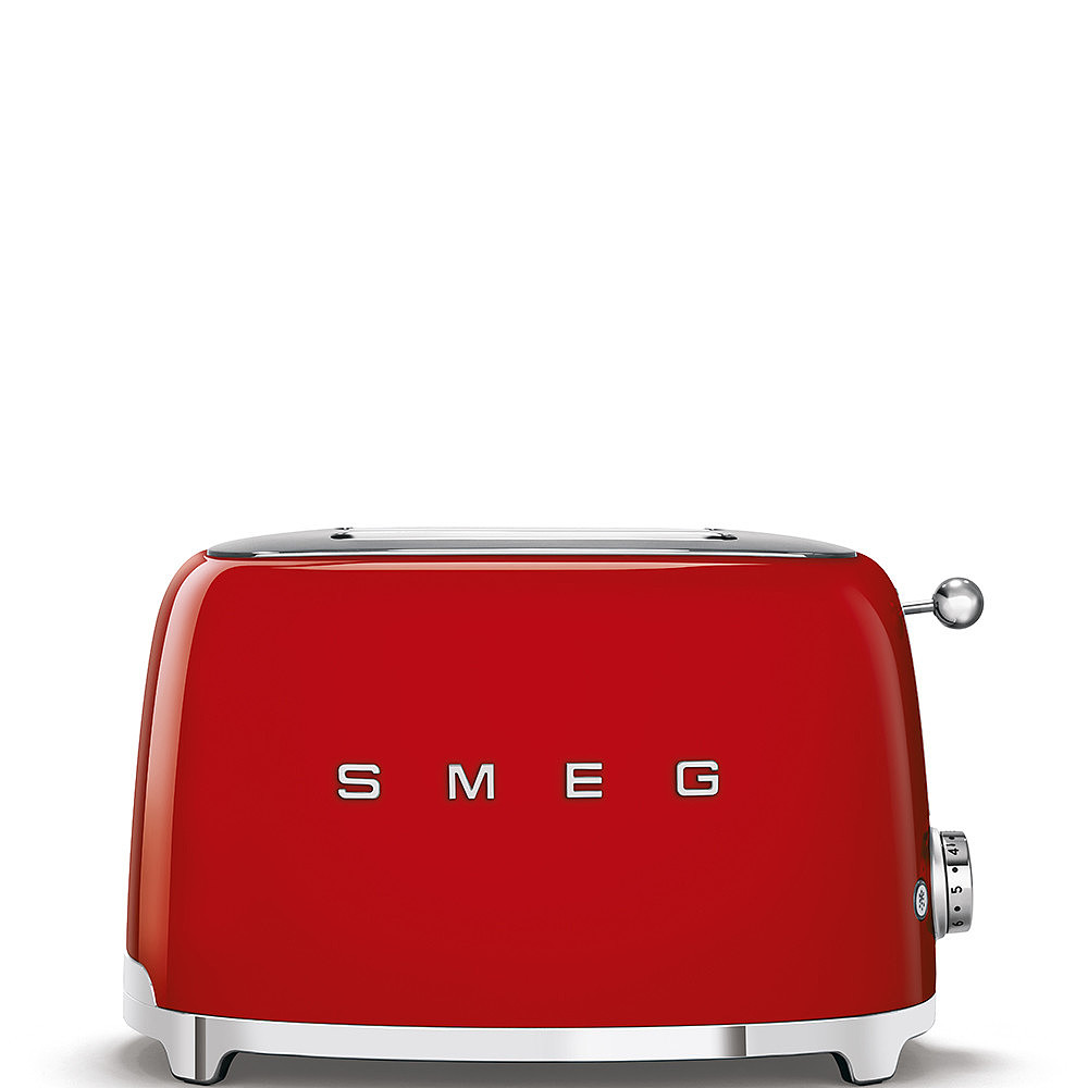 Smeg TSF01RDEU 2-Schlitz-Toaster Rot 50s Style kompakt