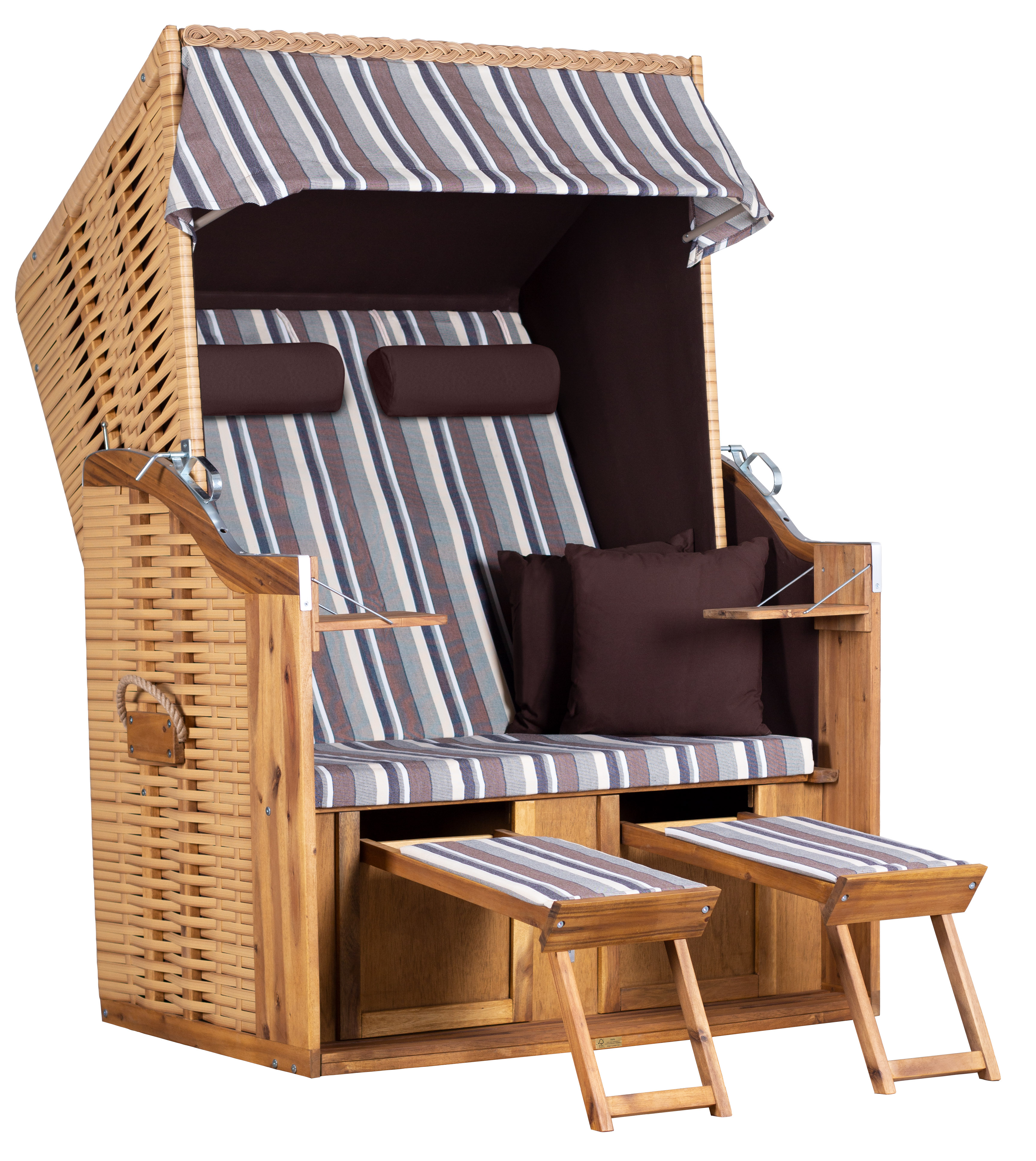 deVries Strandkorb deVries Trend 10 PE nature Des. 741