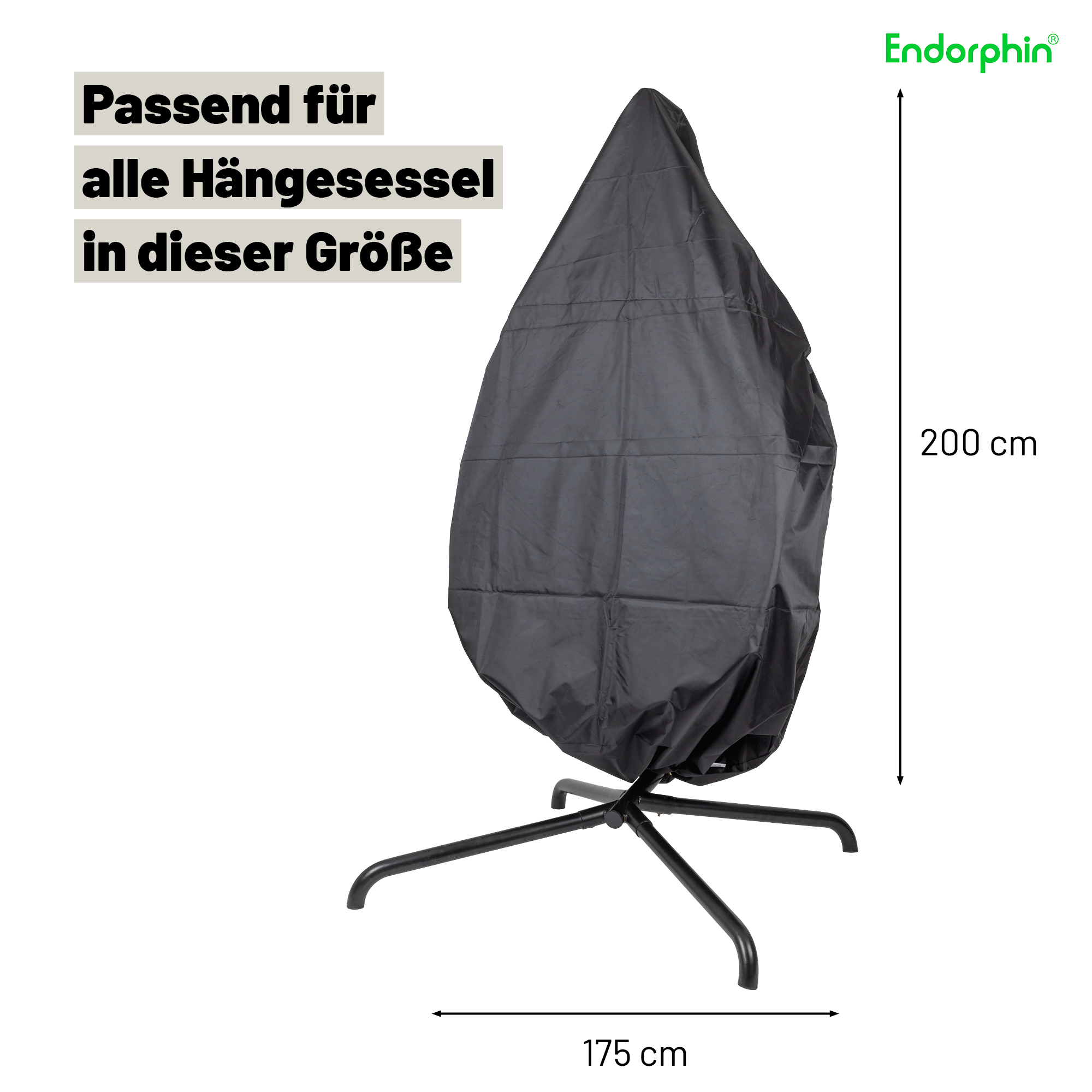 Endorphin Regenabdeckung für Hängesessel Solo