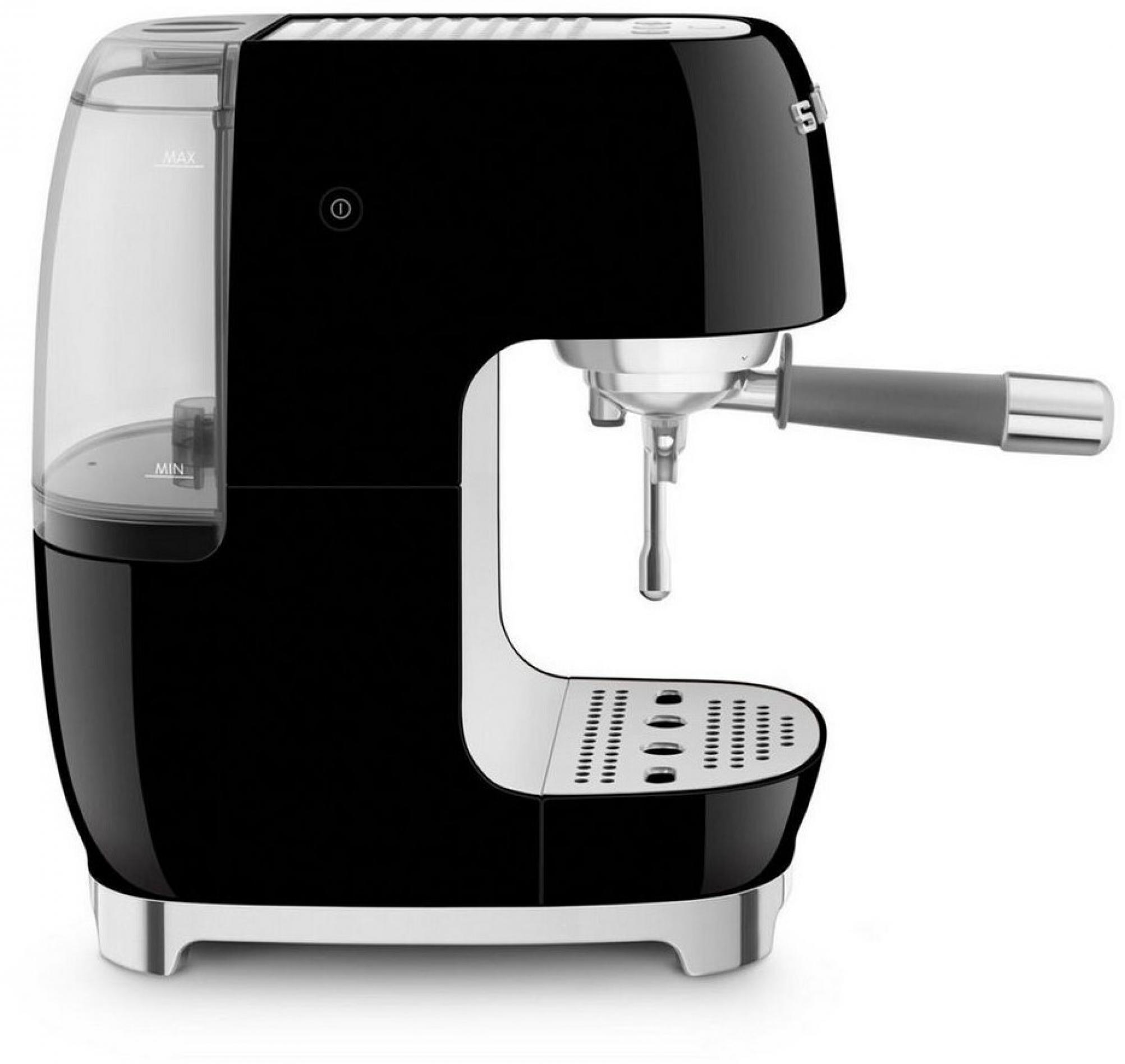 Smeg ECF03BLEU Siebträgermaschine Schwarz 50s Style, ColdBrew, Thermoblock