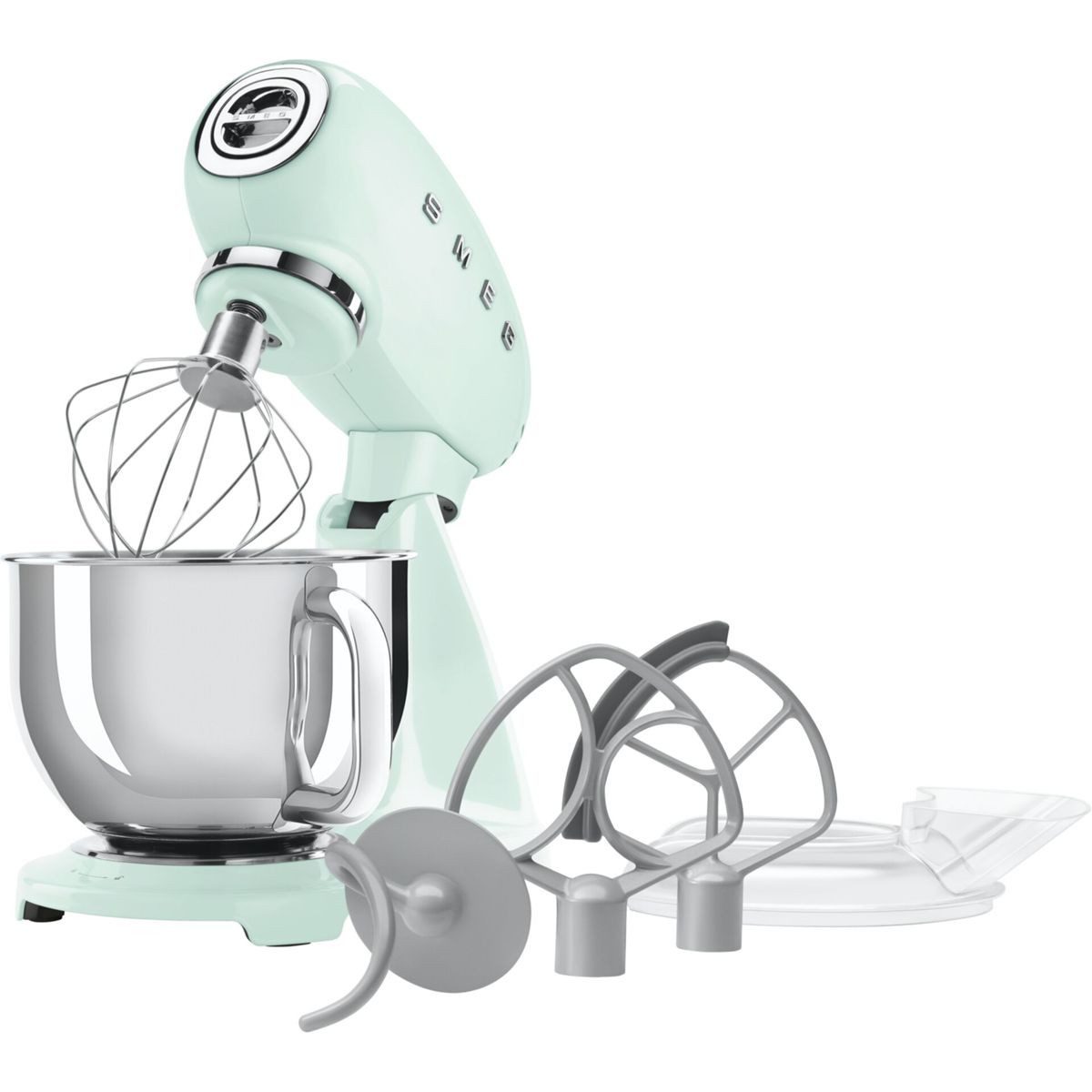 Smeg SMF05PGEU Küchenmaschine 50s Style Pastellgrün,2026 Modell Jubiläumsaktion-60 Monate Geräteschutz