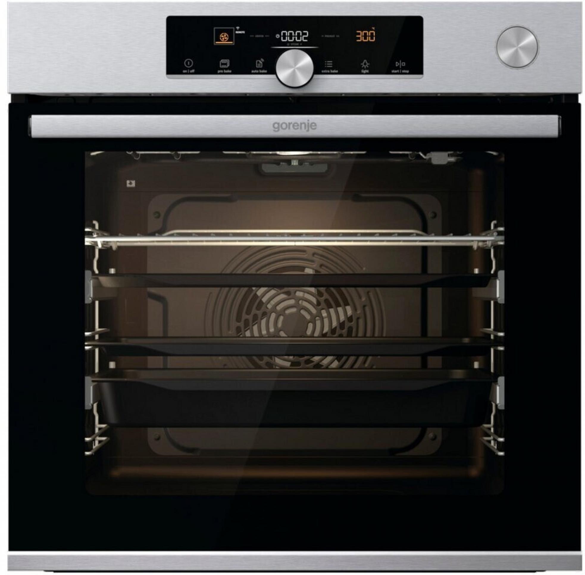 Gorenje BSA6747A04XWI Einbaubackofen Dampf edelstahl