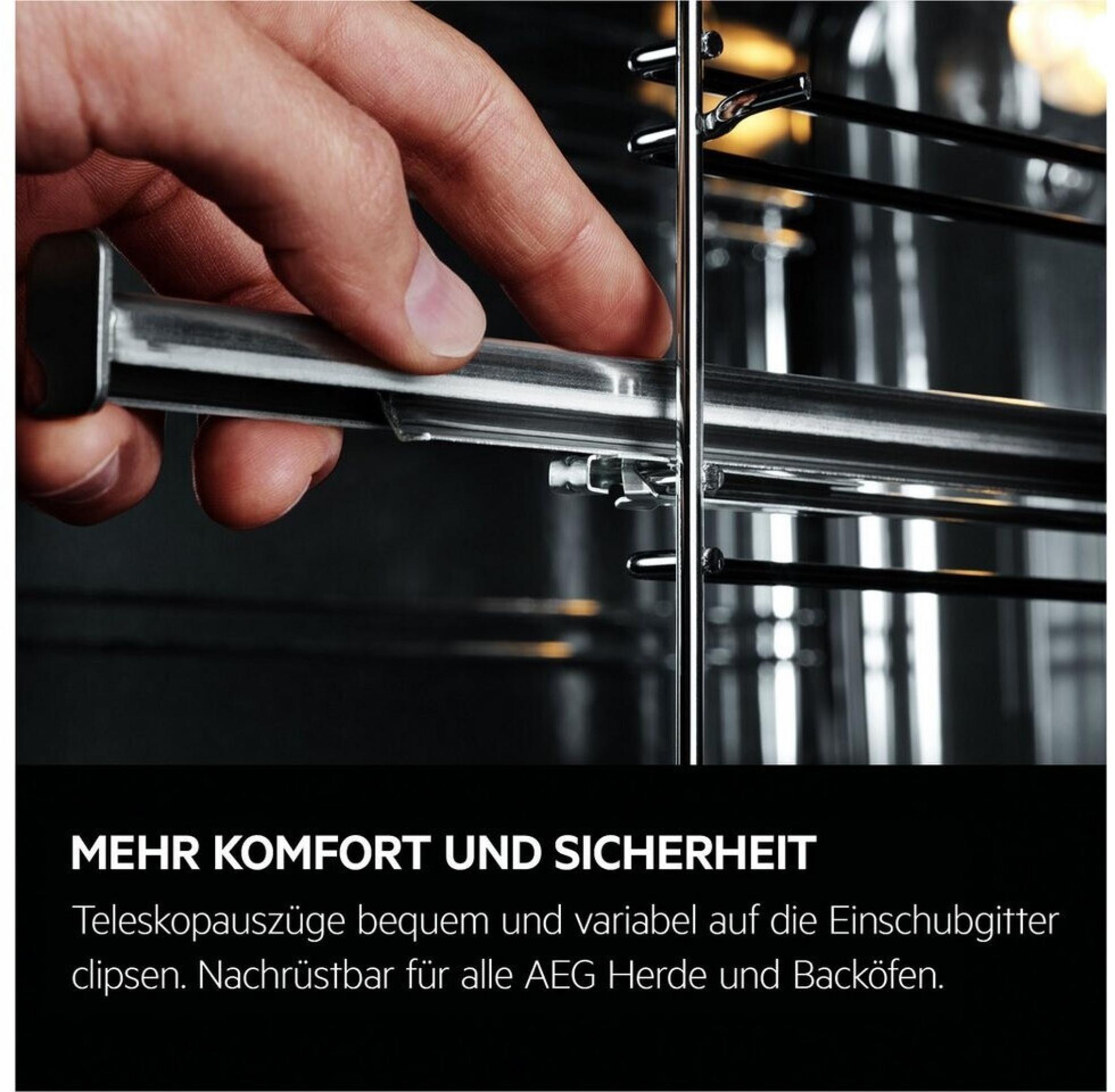 AEG TU5AB20WSK Einbaubackofen, SurroundCook Backofen, schwarz