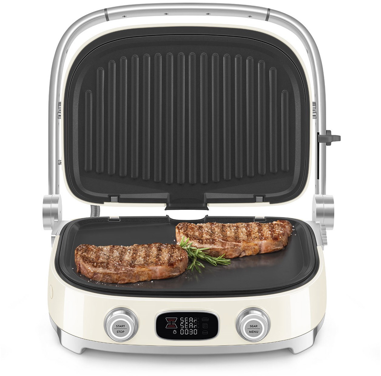 Smeg MGF01CREU Multifunktion-/Kontaktgrill 2.000 Watt,