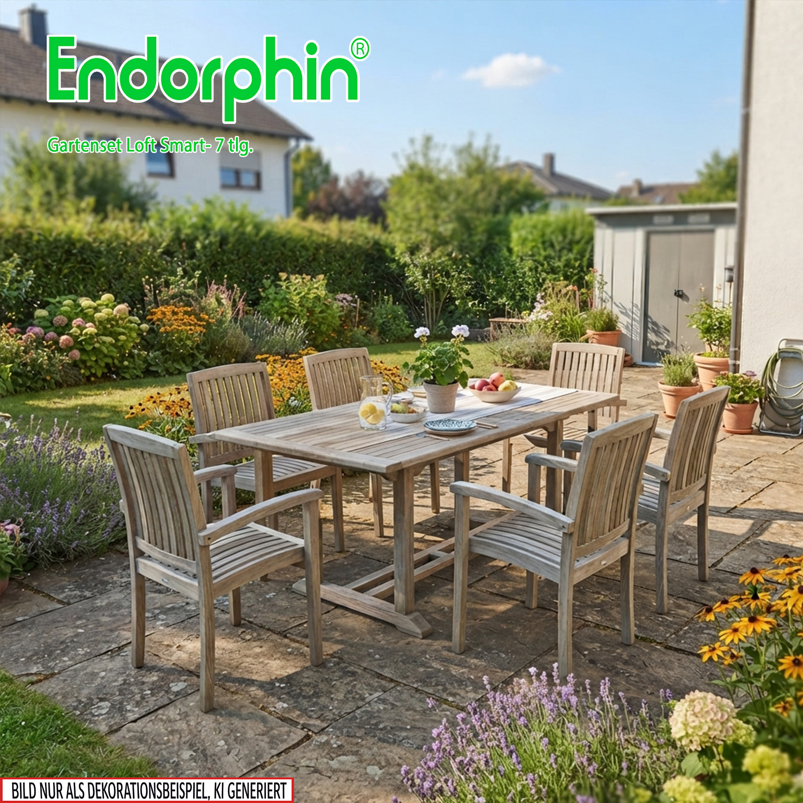 Endorphin Loft smart Gartenmöbel Set 7tlg.