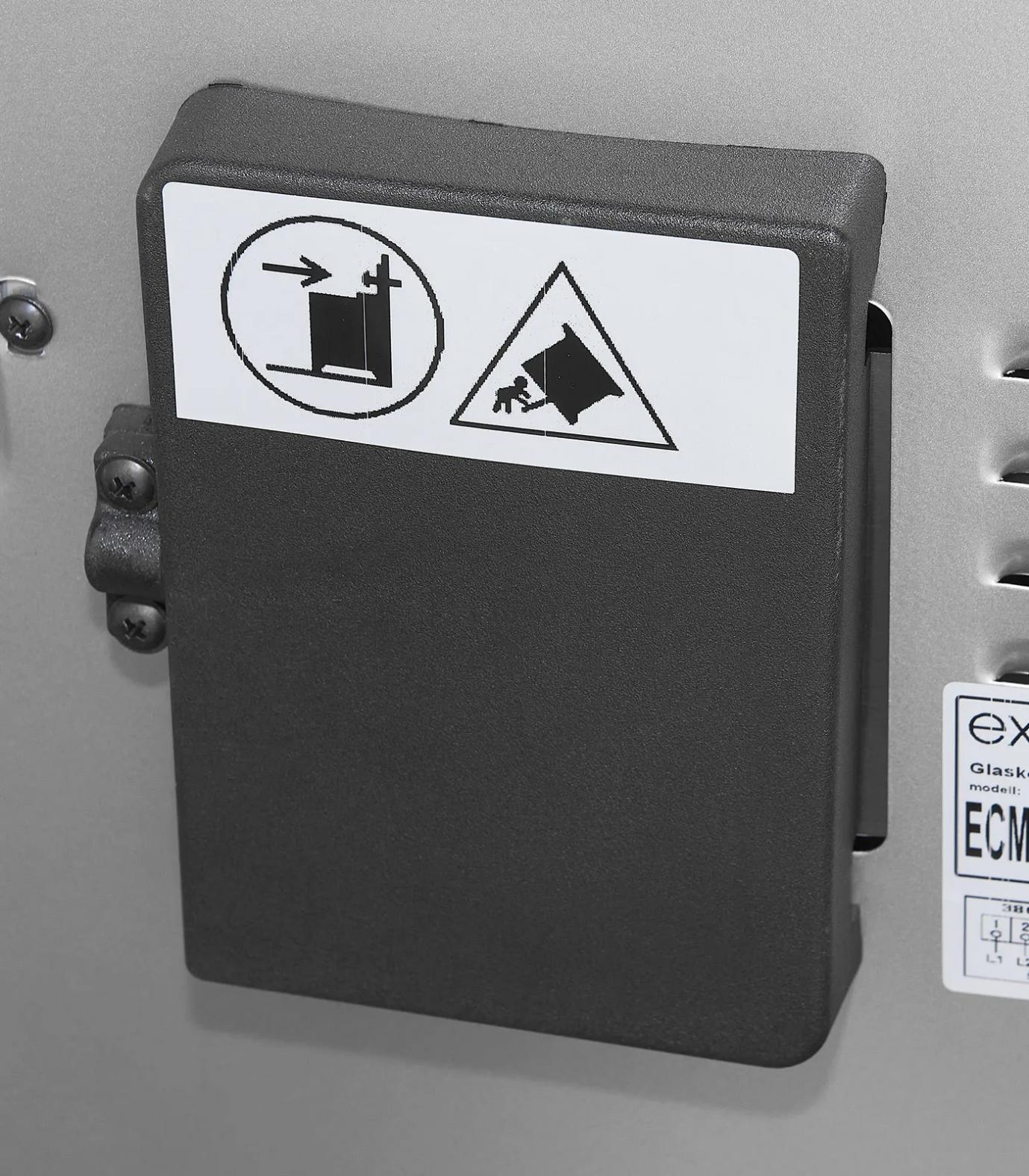 Exquisit ECM 5-4 BZ Inox, Silber, Elektro-Standherde | 46,6 Liter Garraum | Glaskeramik Aussteller