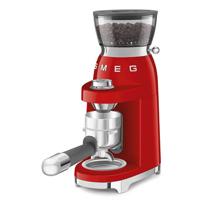 Smeg CGF03RDEU Kaffeemühle 50`s Style Rot