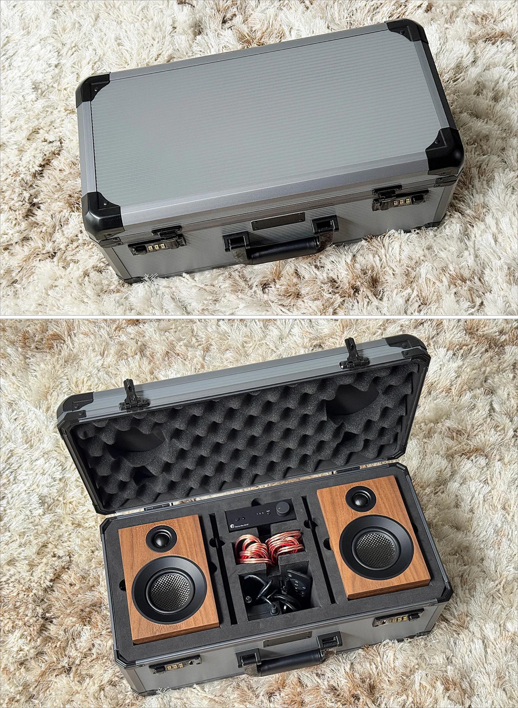 Pro-Ject Travel Set Schwarz Walnuss