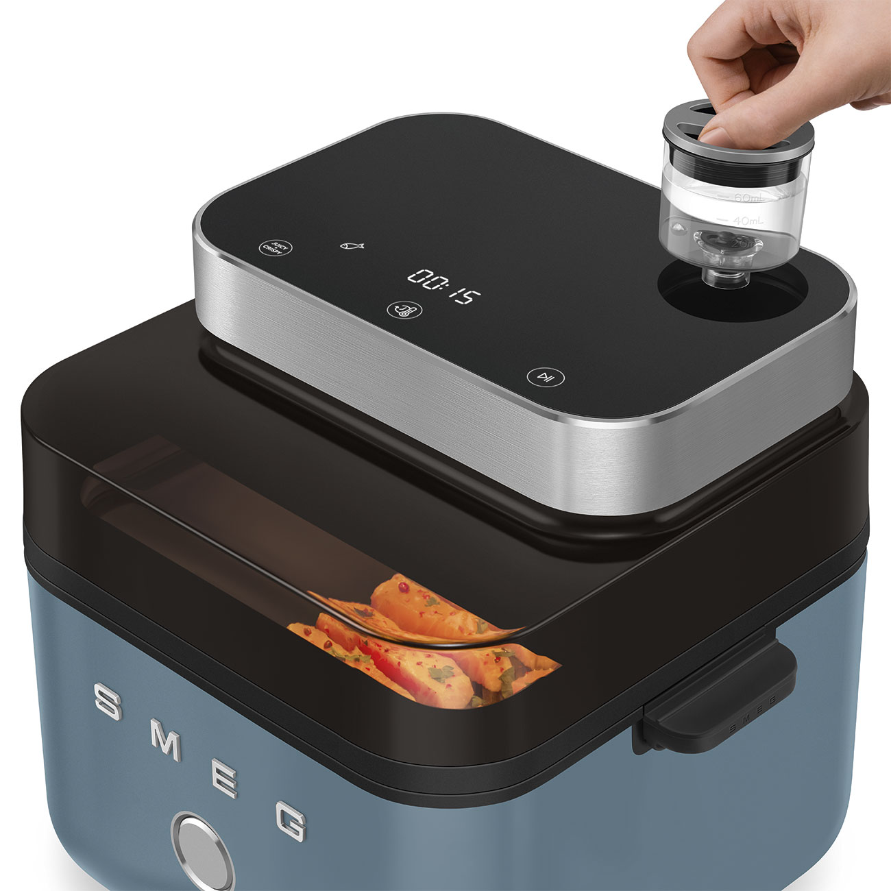 Smeg AFC01SBMEU Air Fryer 1.450 Watt, 7,3L