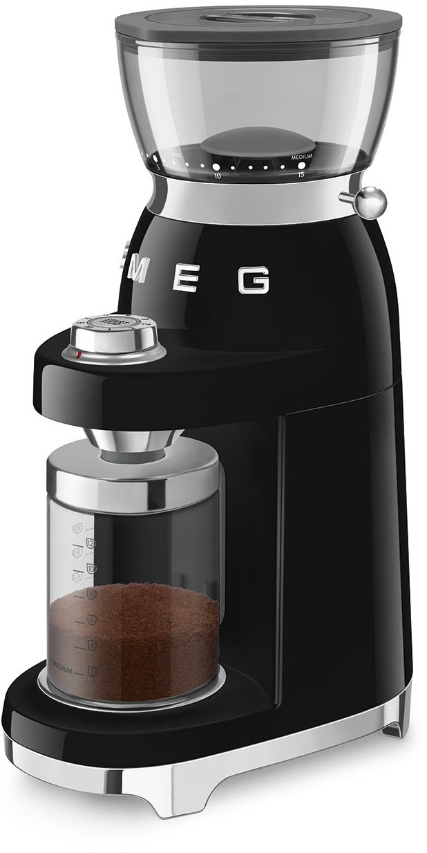 Smeg CGF03BLEU Kaffeemühle Schwarz 50s Style Jubiläumsaktion - 60 Monate Geräteschutz