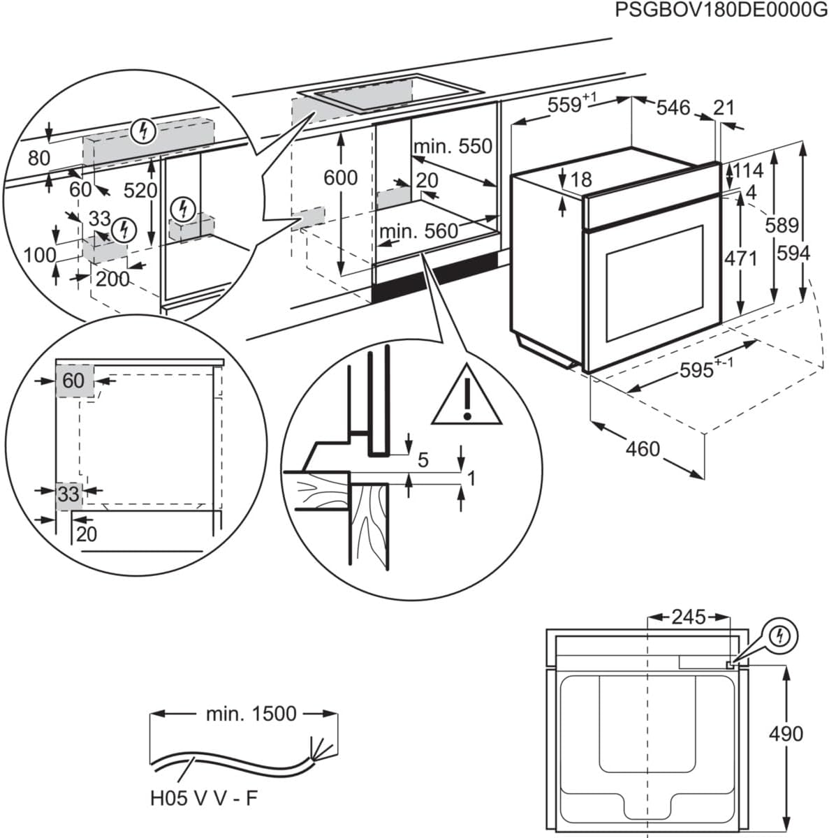 AEG TE7PB63ZAB Einbaubackofen, MealAssist, Pyrolyse, WLAN