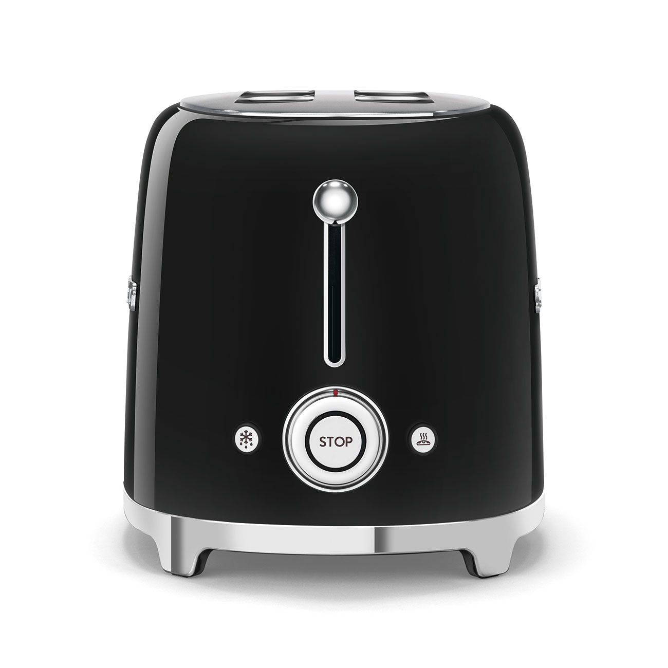 Smeg TSF01BLEU 2-Schlitz-Toaster Schwarz 50s Style kompakt