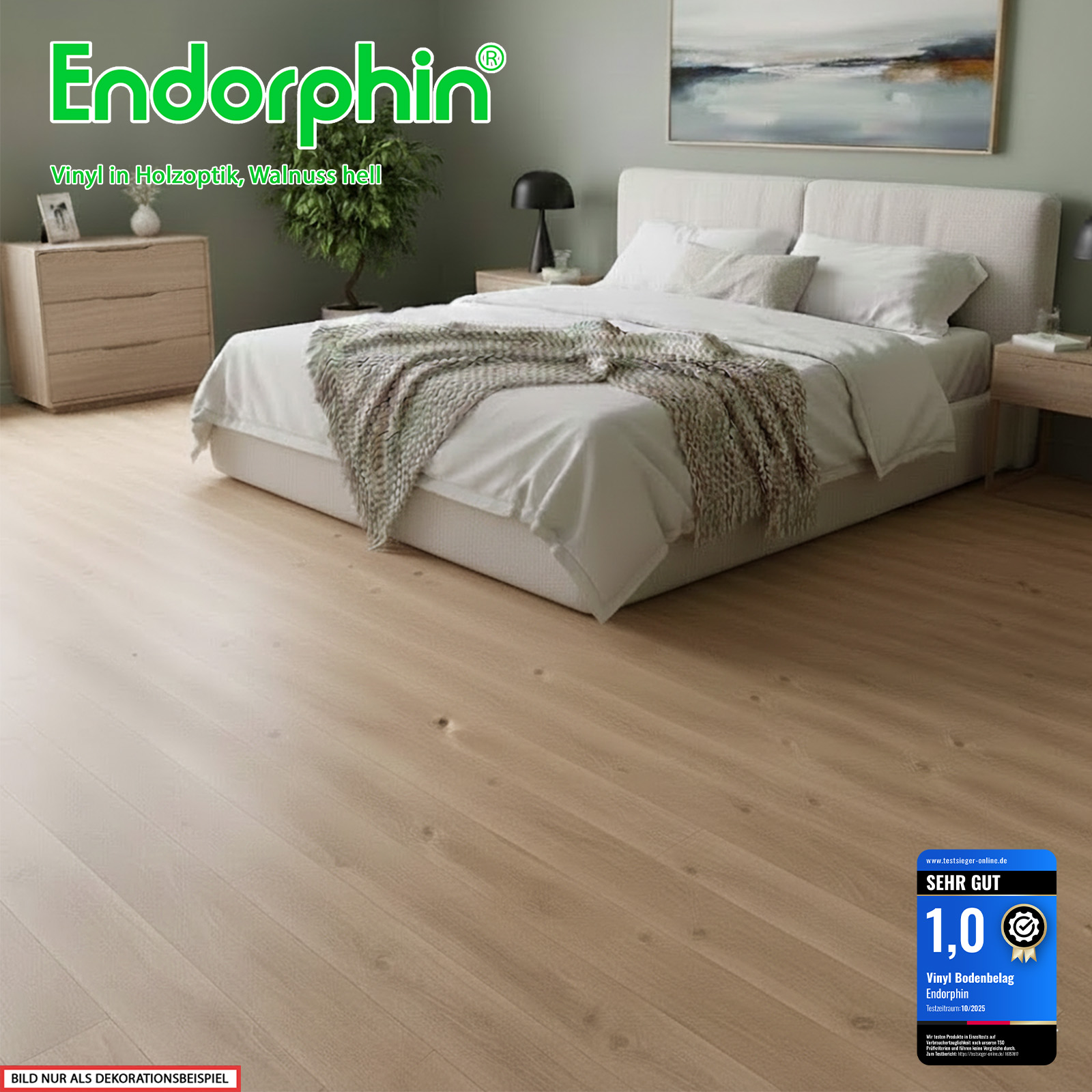 Endorphin Vinylboden selbstklebend in Holzoptik Walnuss  2,93qm