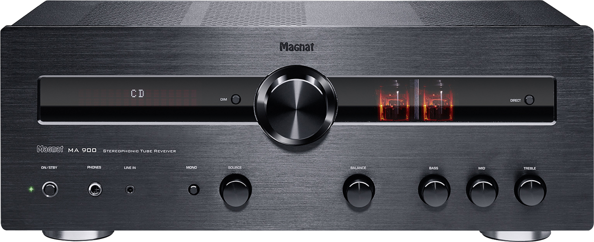 Magnat MA 900, schwarz Stereo Hybrid-Verstärker Skonto Aktion
