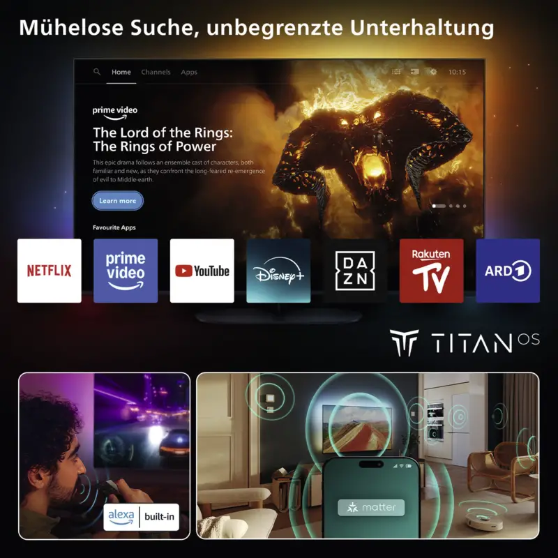 Philips 55PUS8600/12 139cm 4K QLED Ambilight TV 2025