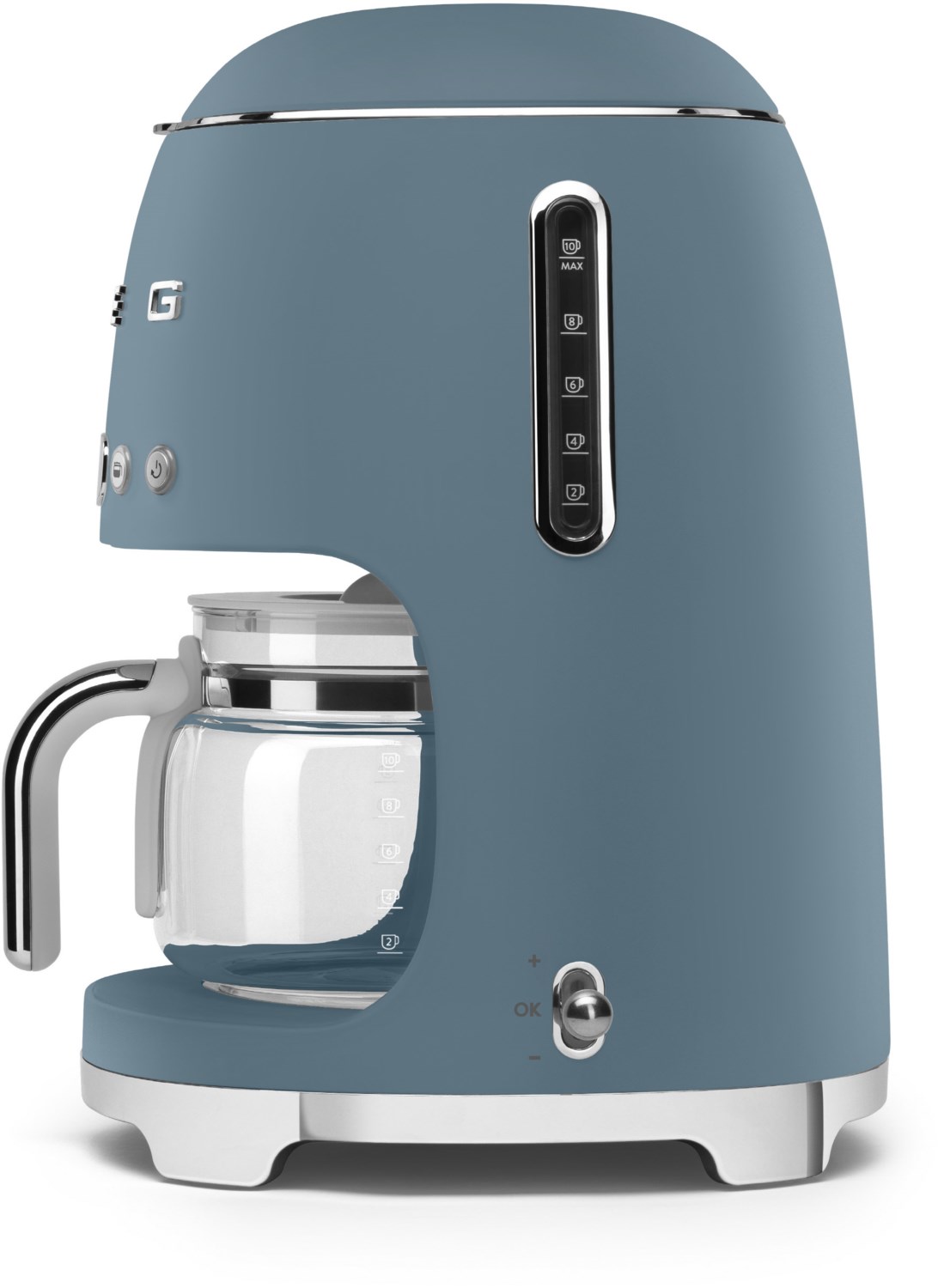 Smeg DCF02SBMEU Filterkaffeemaschine Storm Blue 50s Style Jubiläumsaktion - 60 Monate Geräteschutz