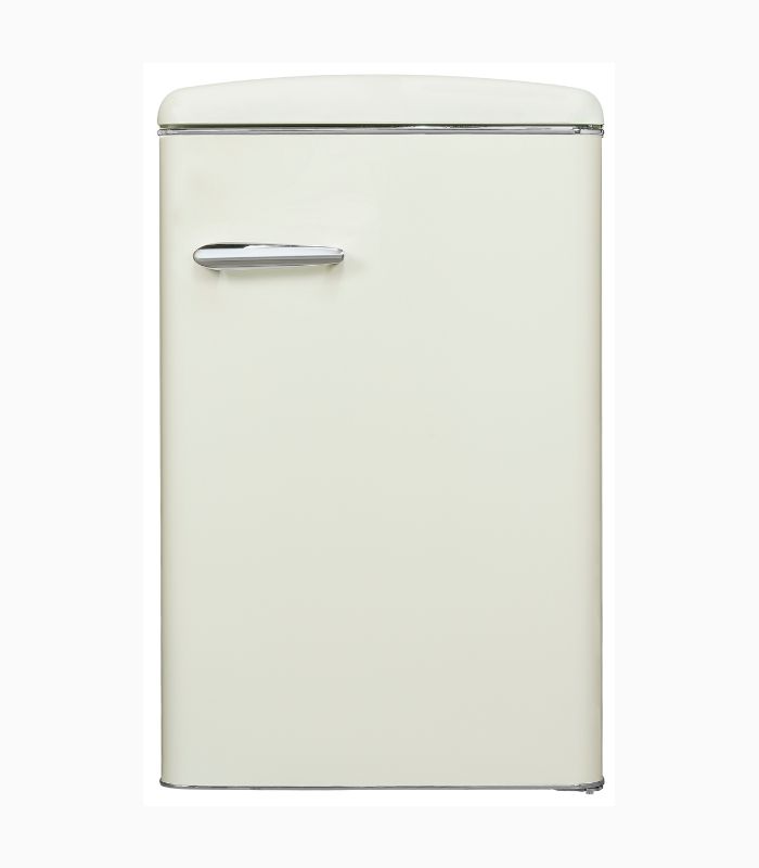 Exquisit RKS120-V-H-160E Retro Vollraumkühlschrank Magnolienweiss