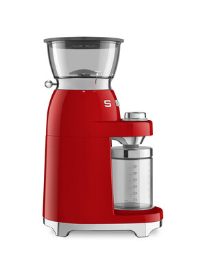 Smeg CGF03RDEU Kaffeemühle 50`s Style Rot