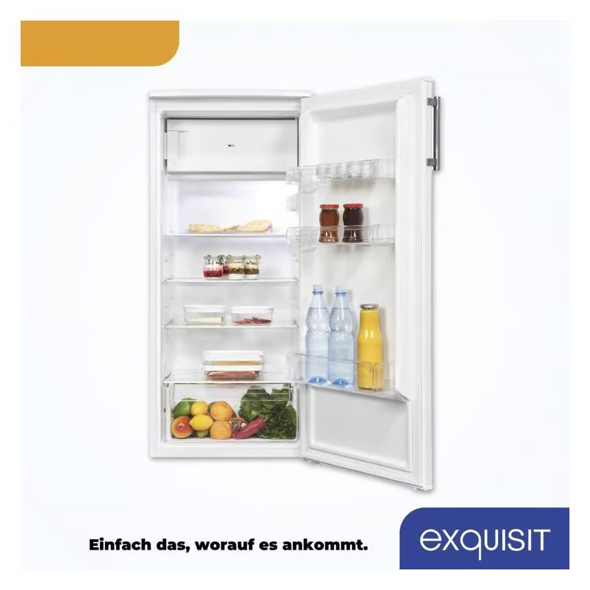 Exquisit KS185-4-HE-040E weiss | 190 L | Kühlschrank mit Gefrierfach