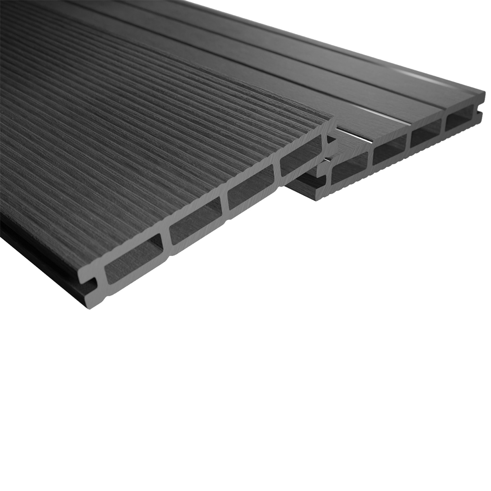 Endorphin 4m² Anthrazit WPC Terrassendielen Komplettset