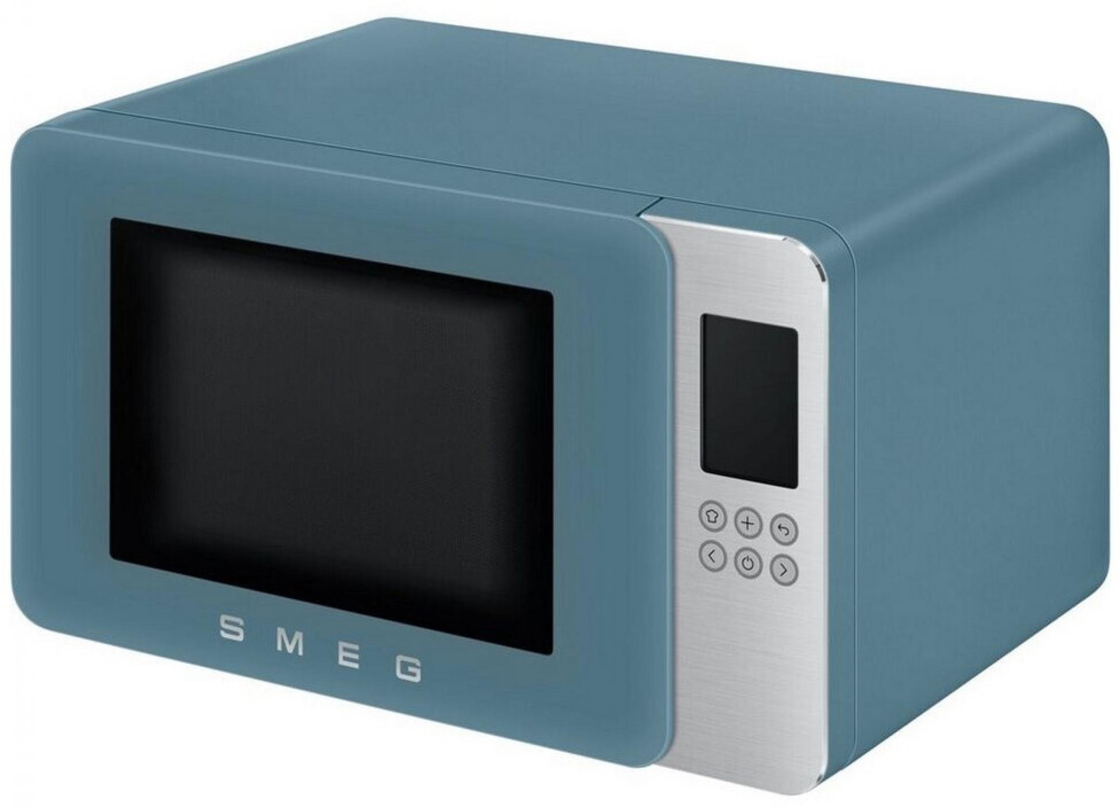 Smeg MOC01SBMEU Stand-Kombi-Mikrowelle, Storm Blue, 4 Funktionen