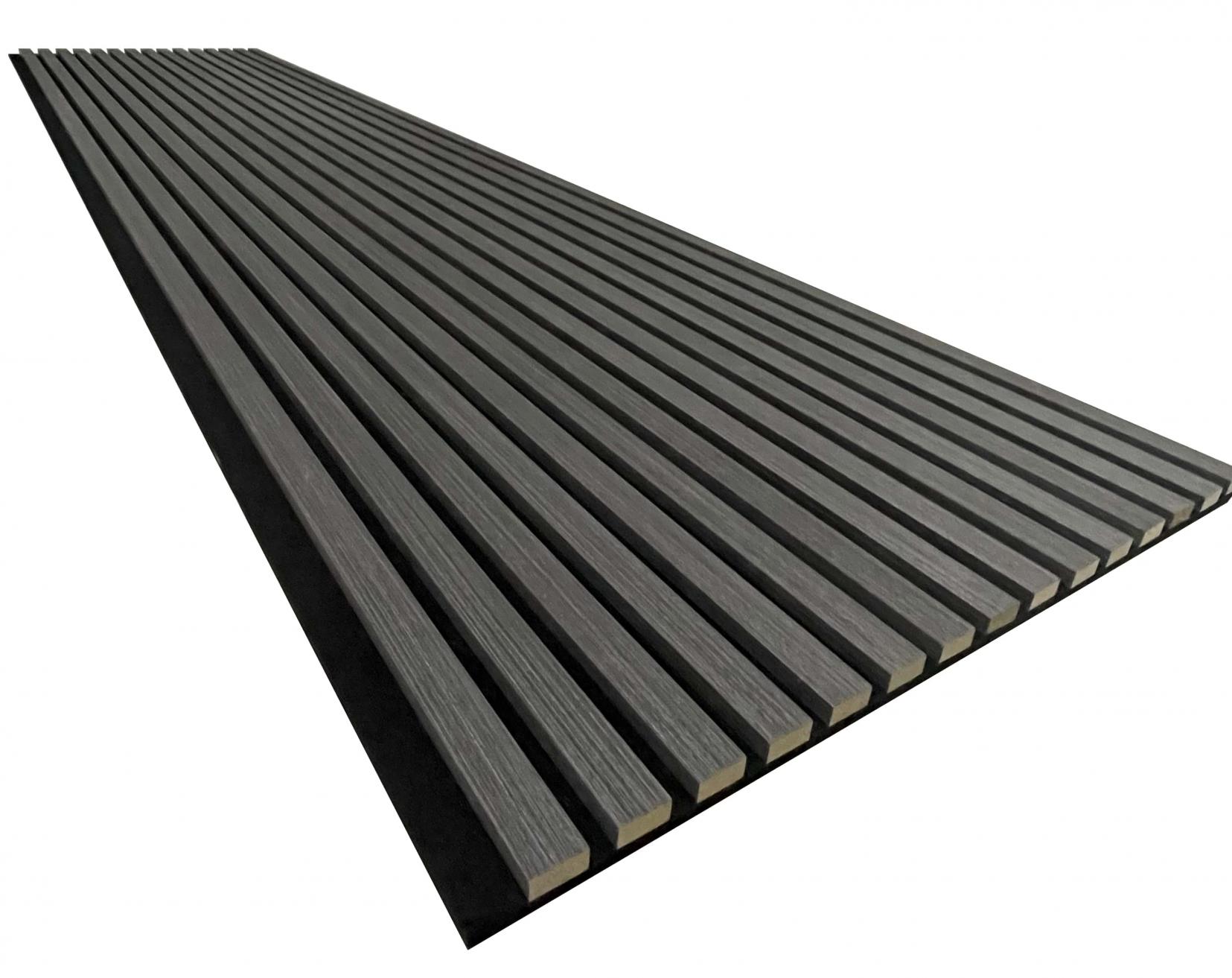 Endorphin 18 Stück Akustikpaneele 61x266x2,1cm Holzfurnier Walnuss schwarz