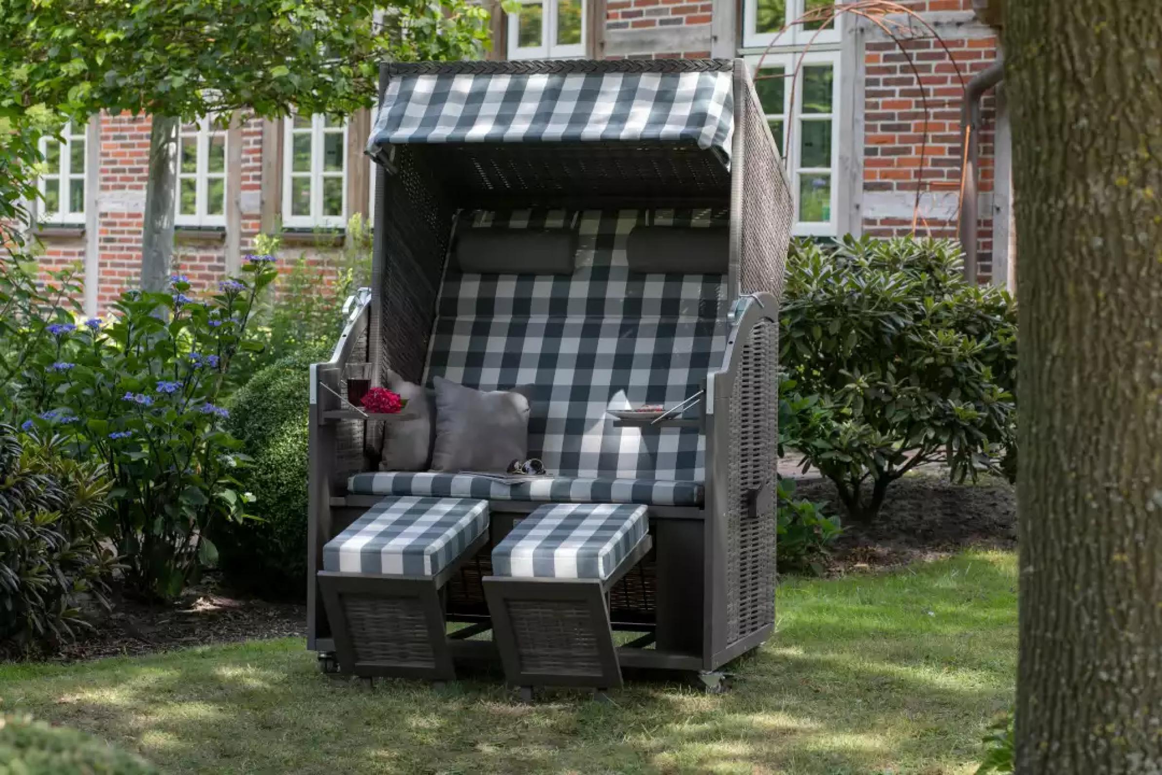 deVries Strandkorb deVries PURE Standard PE grey Dessin 478