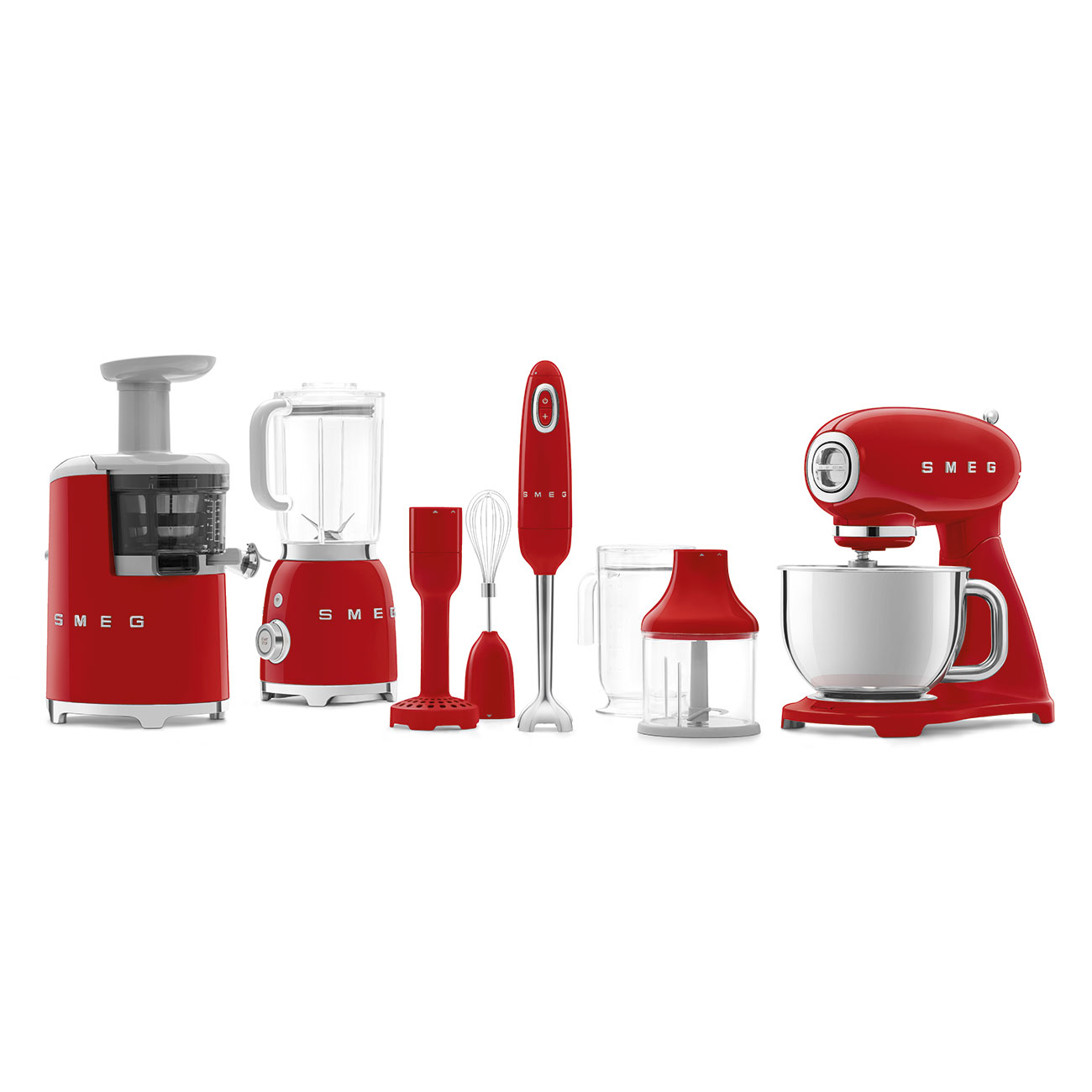 Smeg SMF03RDEU Küchenmaschine 50s Style Rot