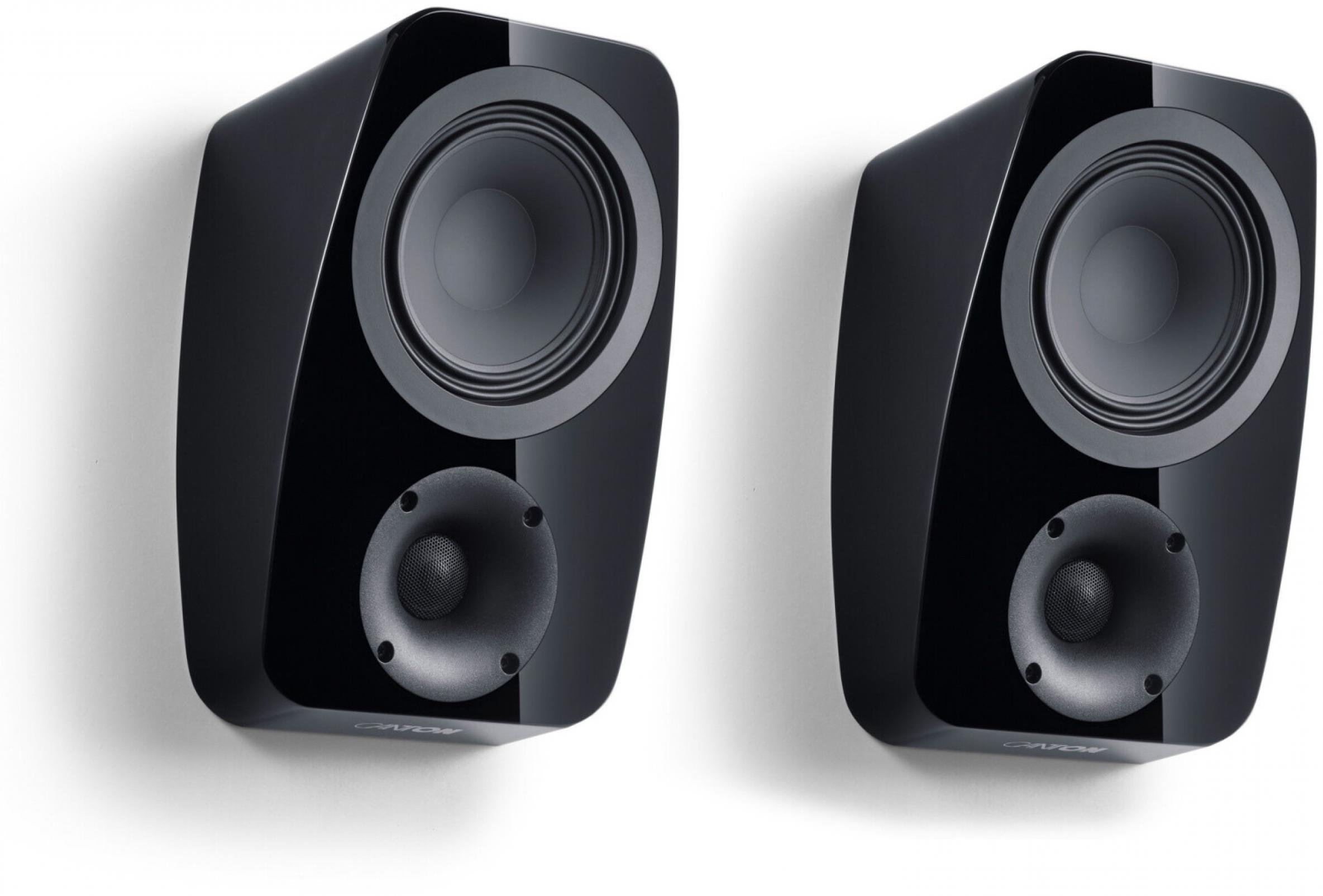 Canton Vento AR 1 schwarz highgloss Paar