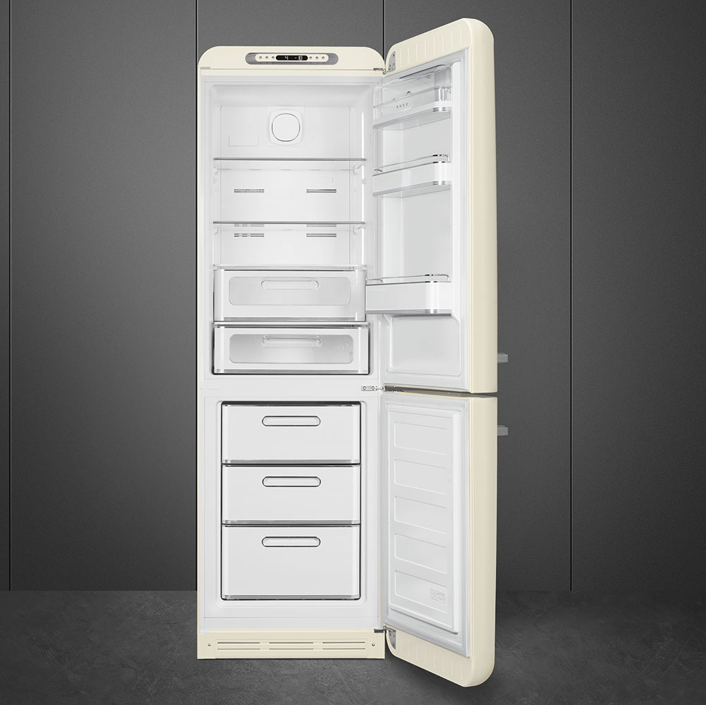 Smeg FAB32RCR6 Kühl-Gefrierkombination Rechtsanschlag Creme 50s Style 2026 Modell, EEK: C