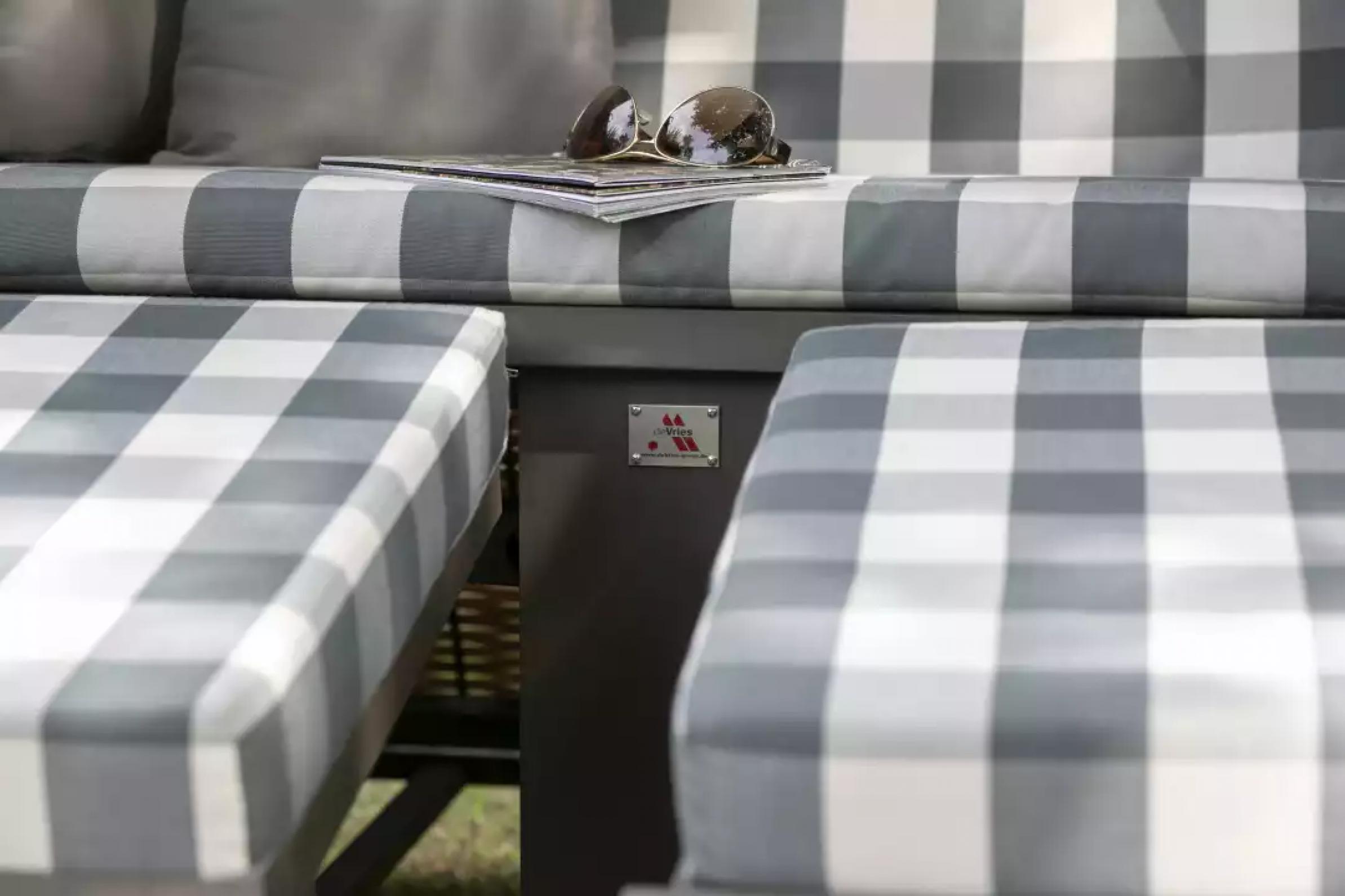 deVries Strandkorb deVries PURE Standard PE grey Dessin 478