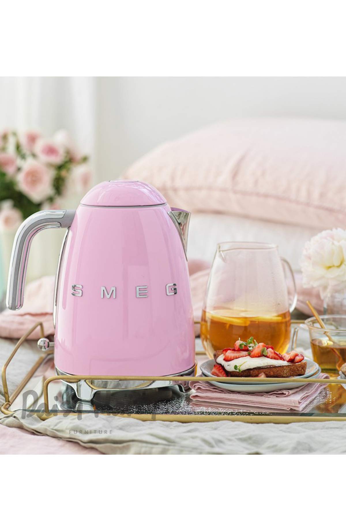 Smeg KLF03PKEU Wasserkocher Cadillac Pink / Rosa 50s Style 1,7 Liter
