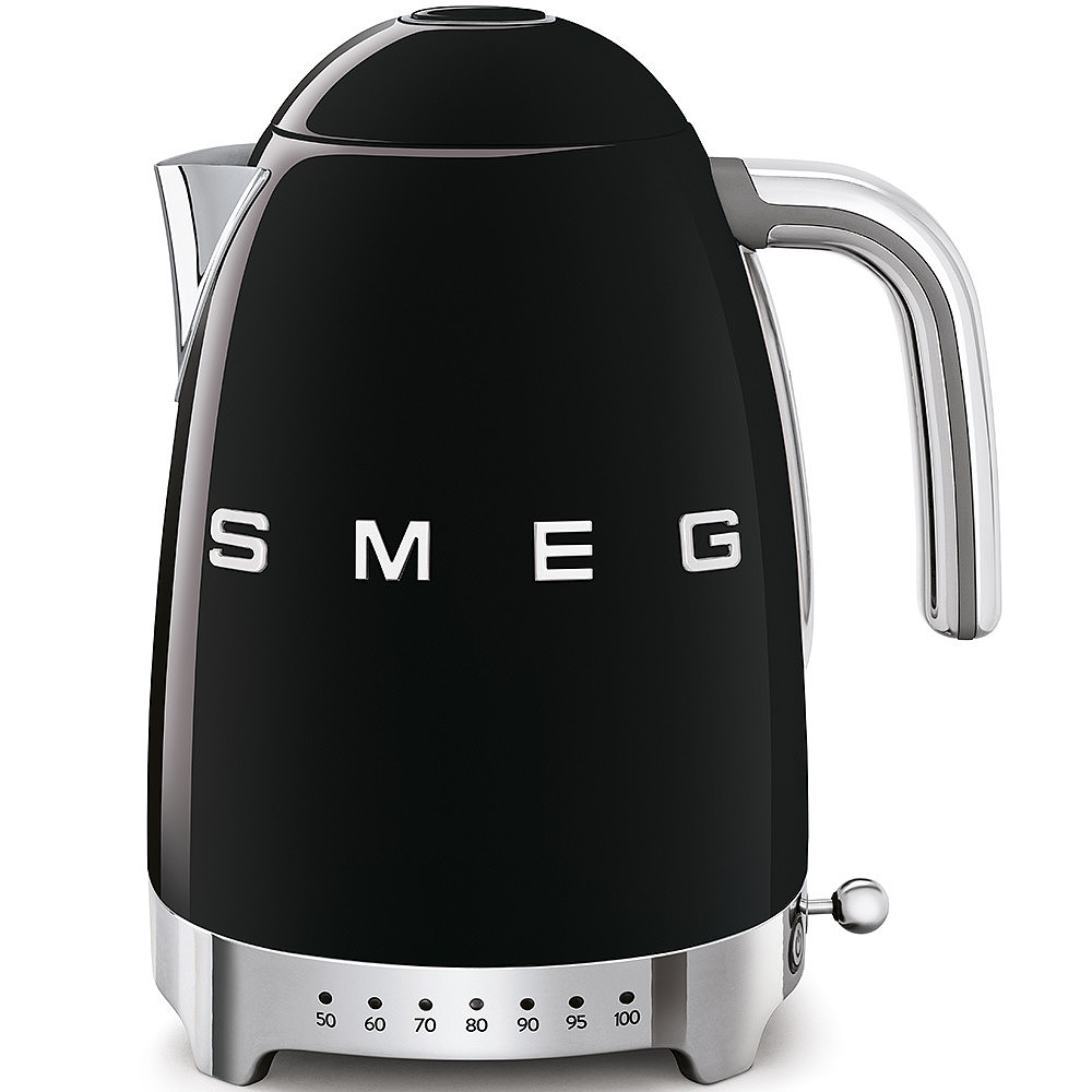 Smeg KLF04BLEU Wasserkocher Schwarz 50`s Style Aussteller