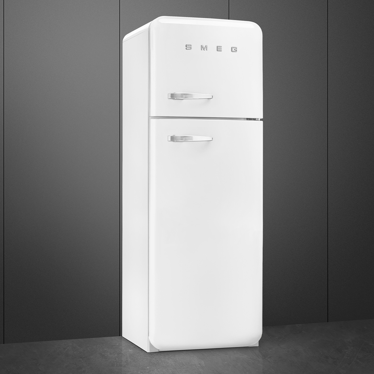 Smeg FAB30RWH5 Kühl-/Gefrierkombination Rechtsanschlag Weiß 50s Style, EEK: D