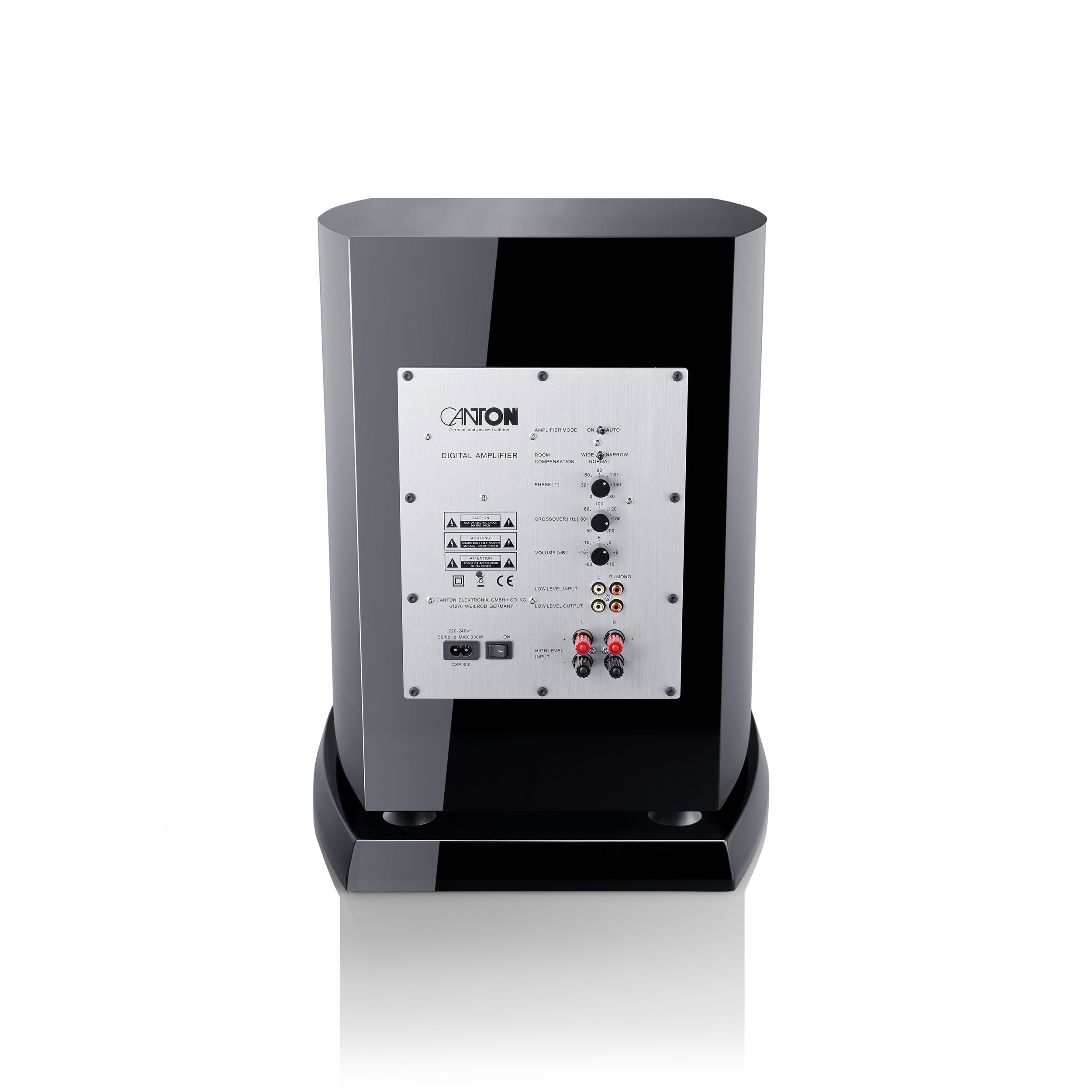 Canton Vento Sub 12 schwarz highgloss  Sonder Aktion