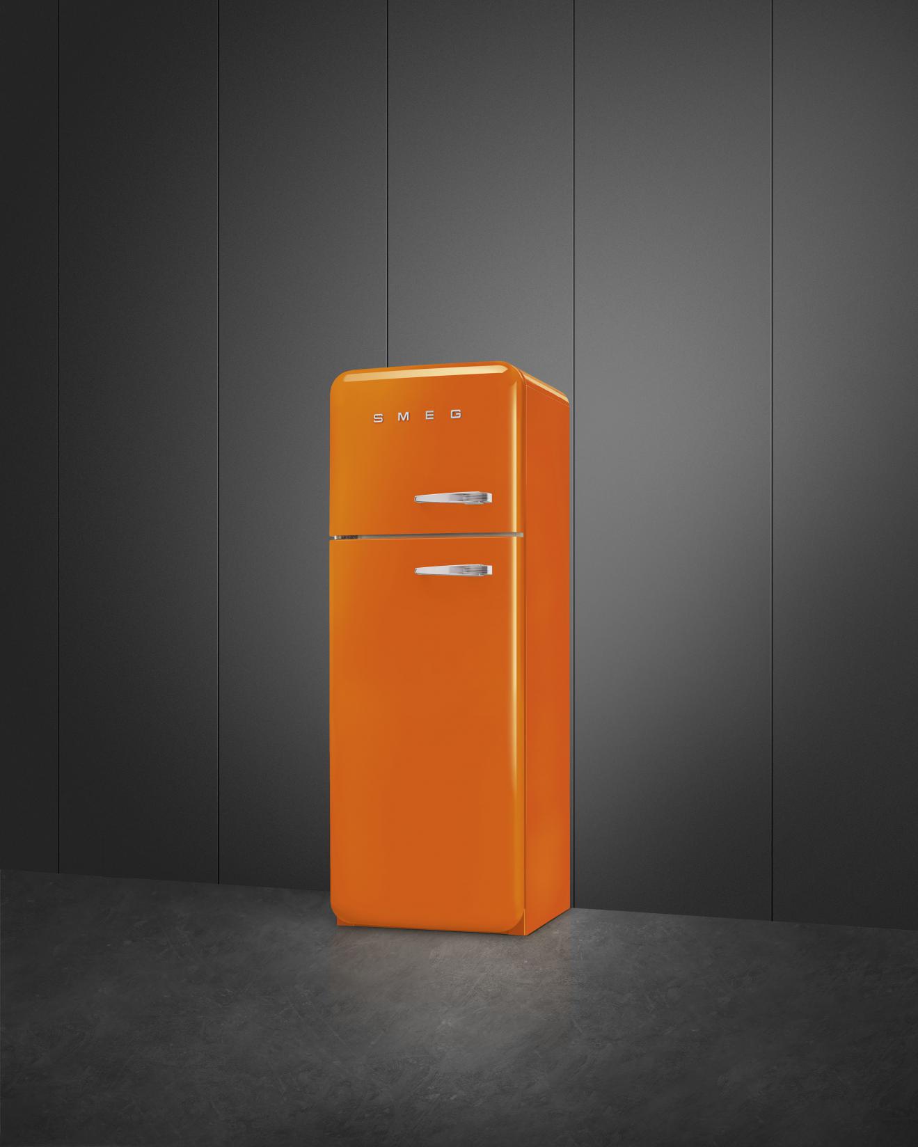 Smeg FAB30LOR5 Kühl-/Gefrierkombination Linksanschlag Orange 50s Style EEK: D