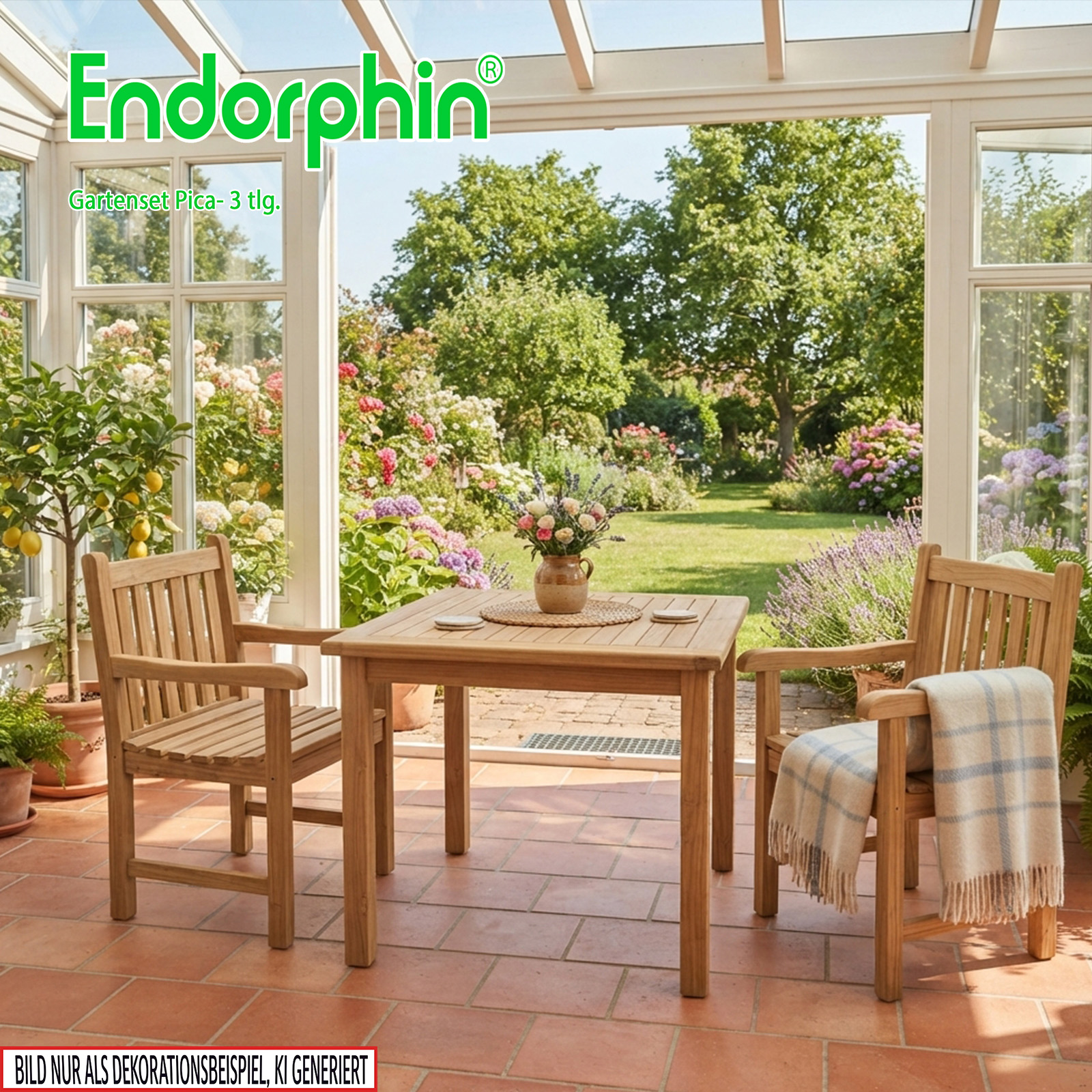 Endorphin Pica 3  Gartenmöbel Set 3tlg.