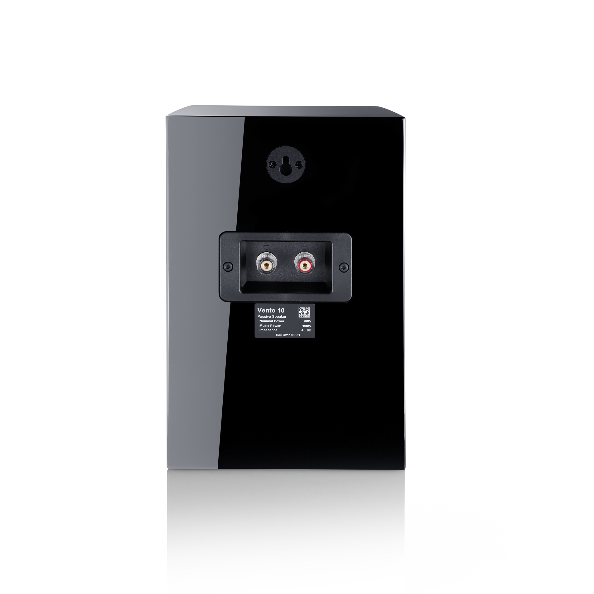 Canton Vento 10 schwarz highgloss Paar  Sonder Aktion