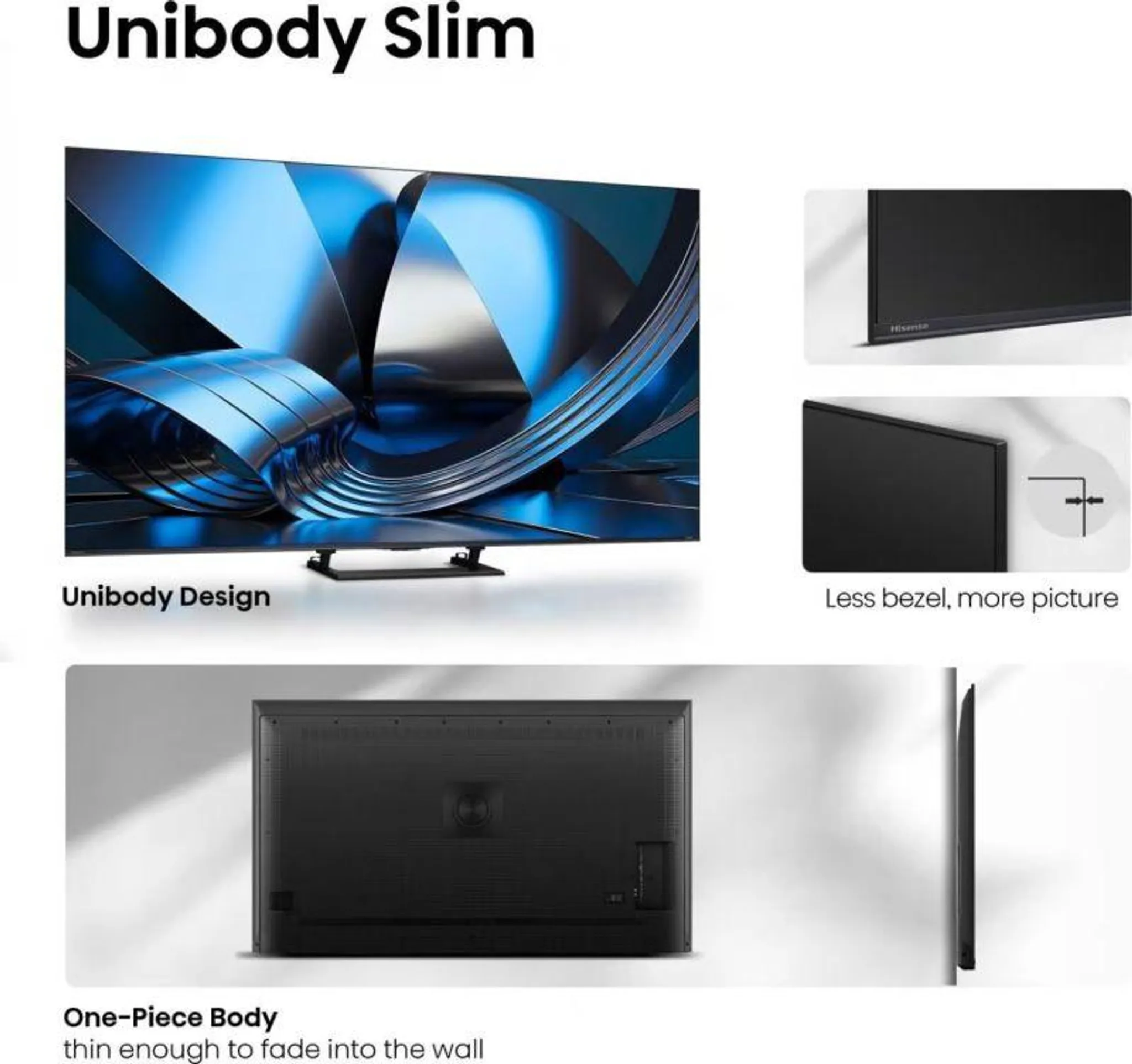 Hisense 55U7SE Mini LED-TV UHD, EEK: E, 55 Zoll