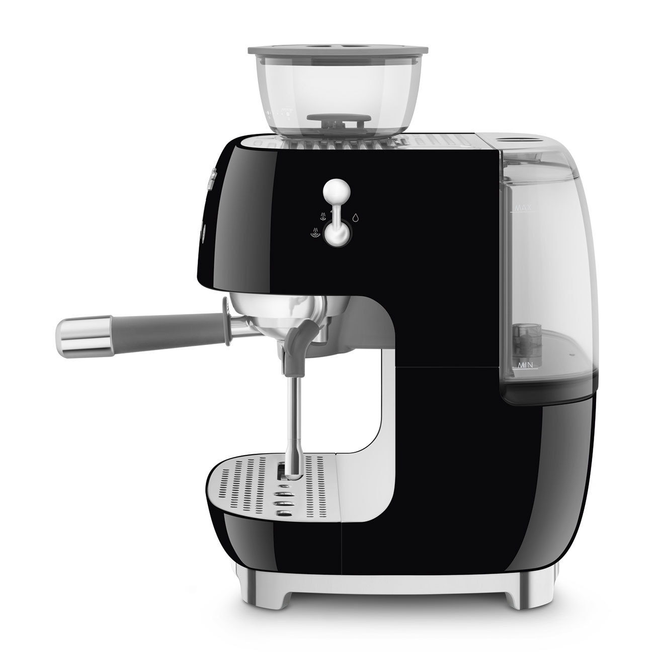 Smeg EGF03BLEU Espressomaschine mit Mahlwerk schwarz 50`s Style Jubiläumsaktion - 60 Monate Geräteschutz