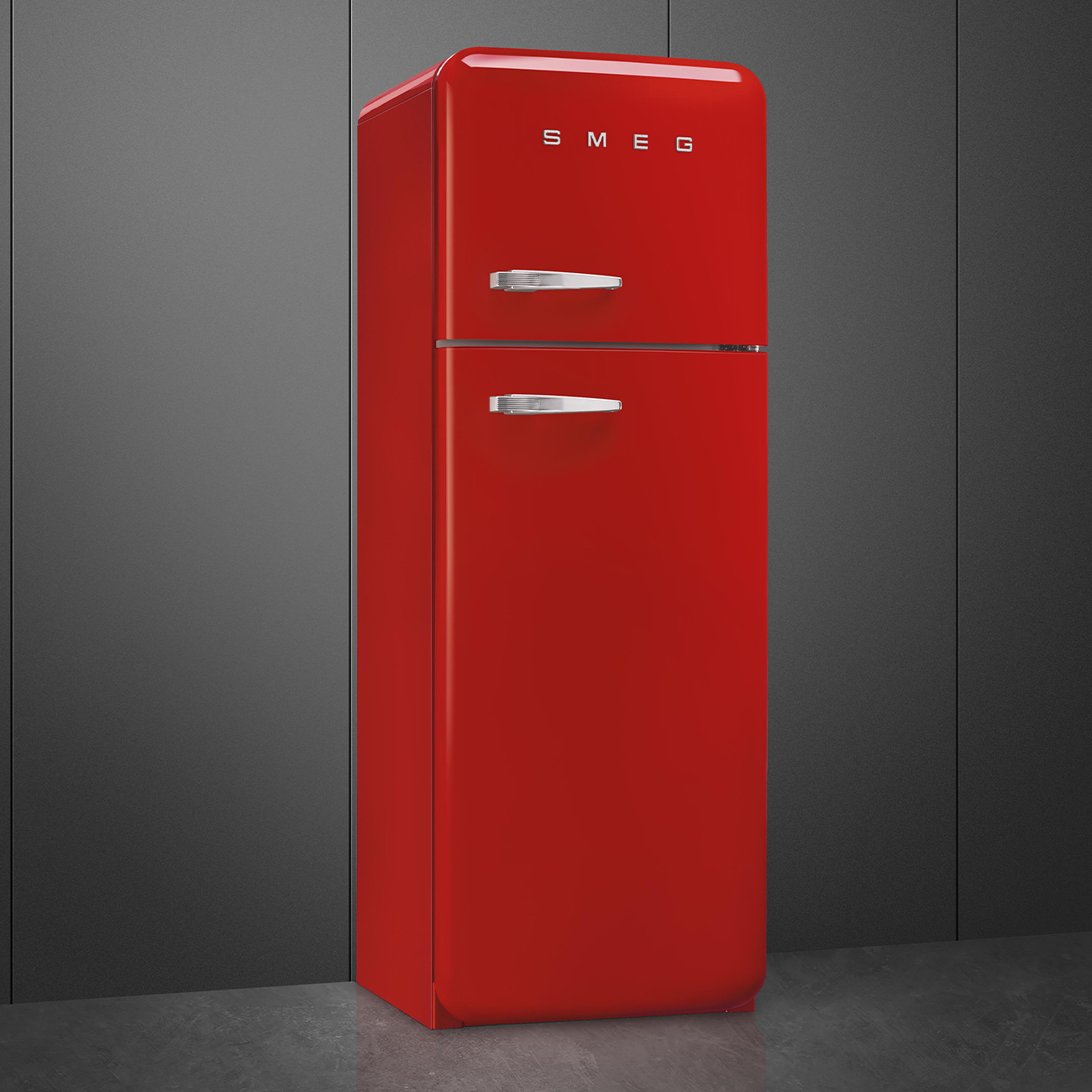 Smeg FAB30RRD5 Kühl-/Gefrierkombination Rechtsanschlag Rot 50s Style, EEK: D