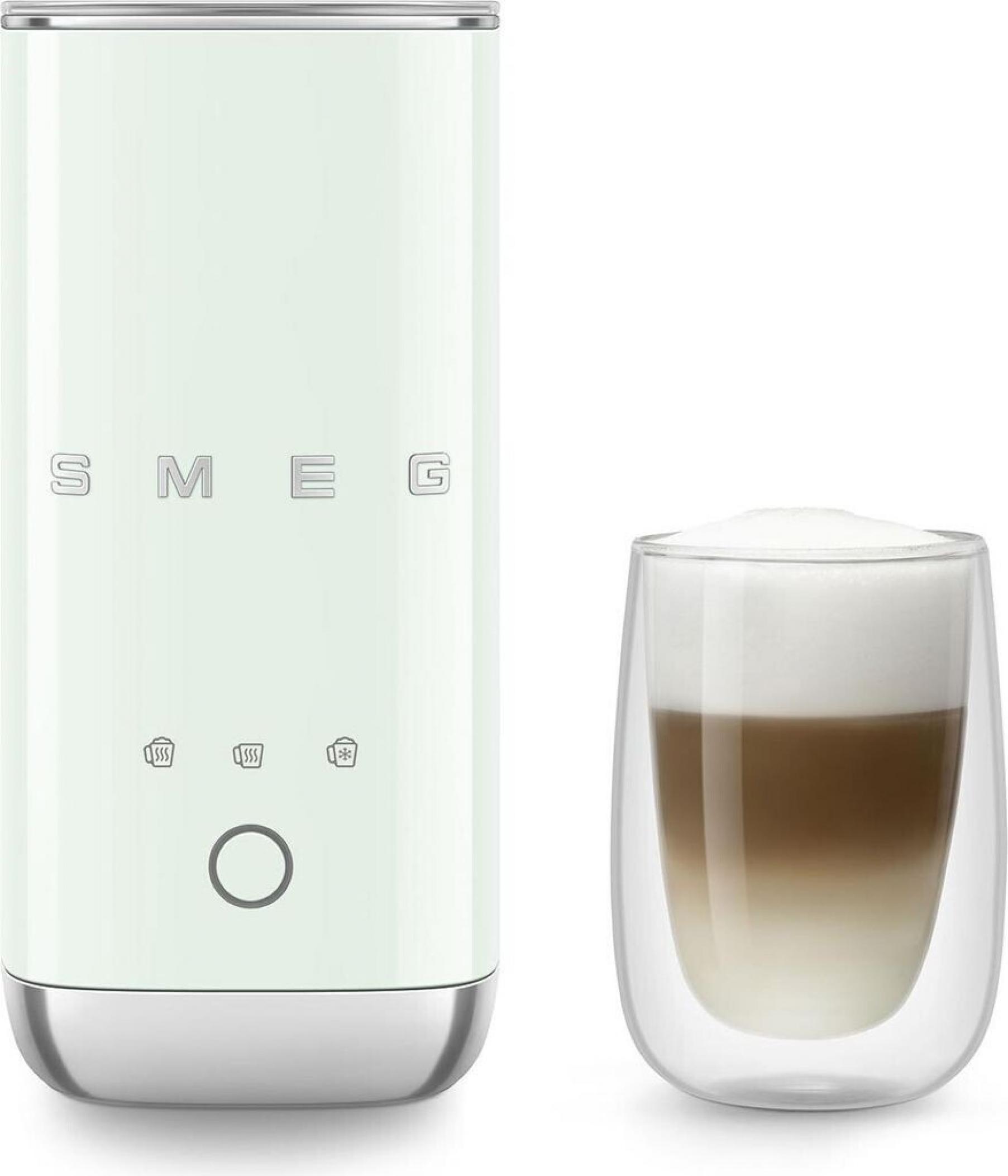 Smeg MFF02PGEU Kompakt-Milchaufschäumer Pastellgrün 50 Style