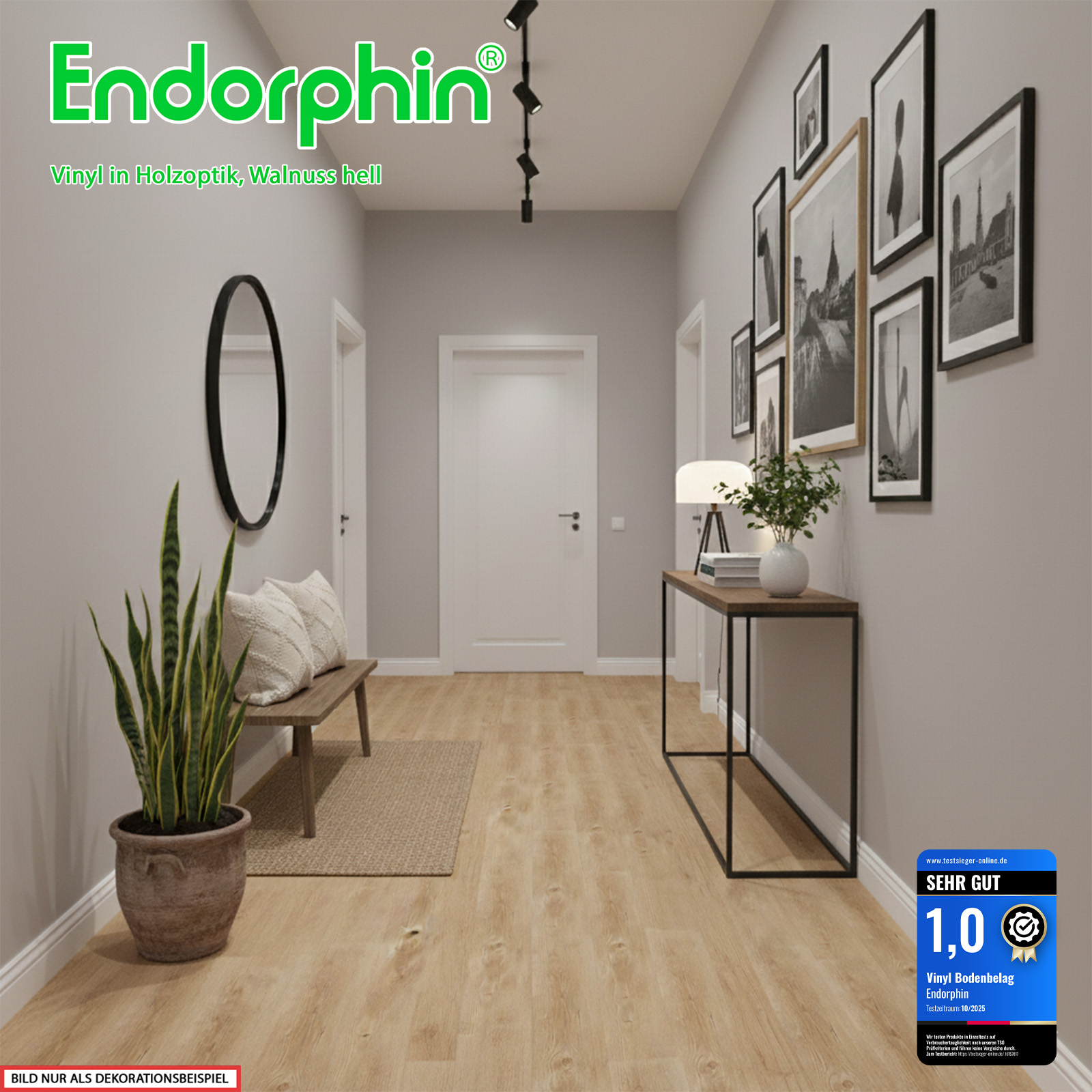 Endorphin Vinylboden selbstklebend in Holzoptik Walnuss  2,93qm