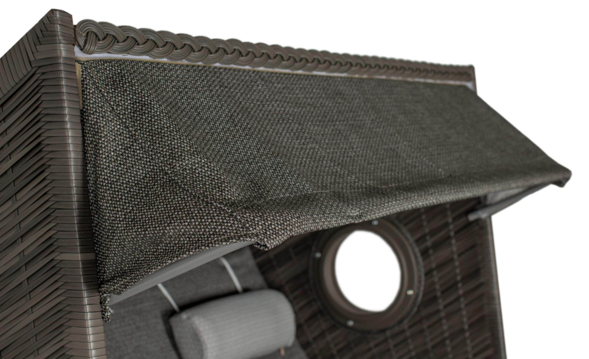 deVries Strandkorb deVries PURE Wave XL PE grey Des. 514